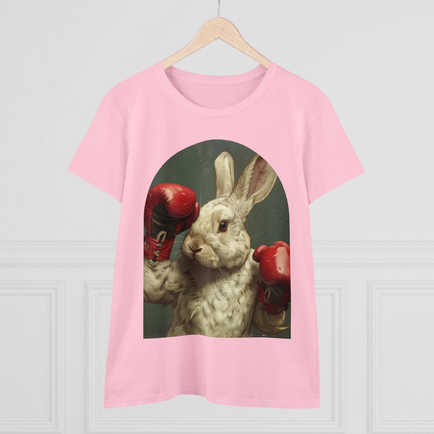 Boxing Rabbit - Women's Midweight Cotton Tee