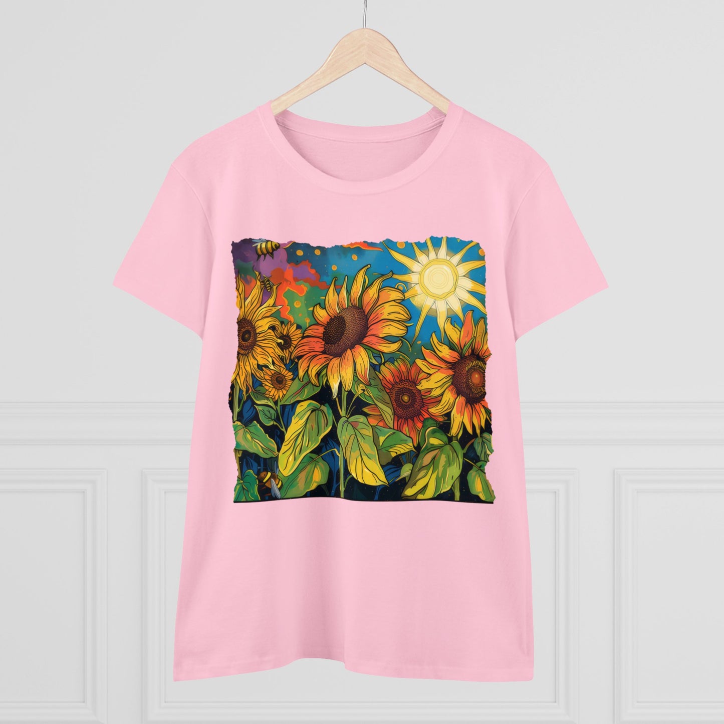 Sunflowers - Women's Midweight Cotton Tee