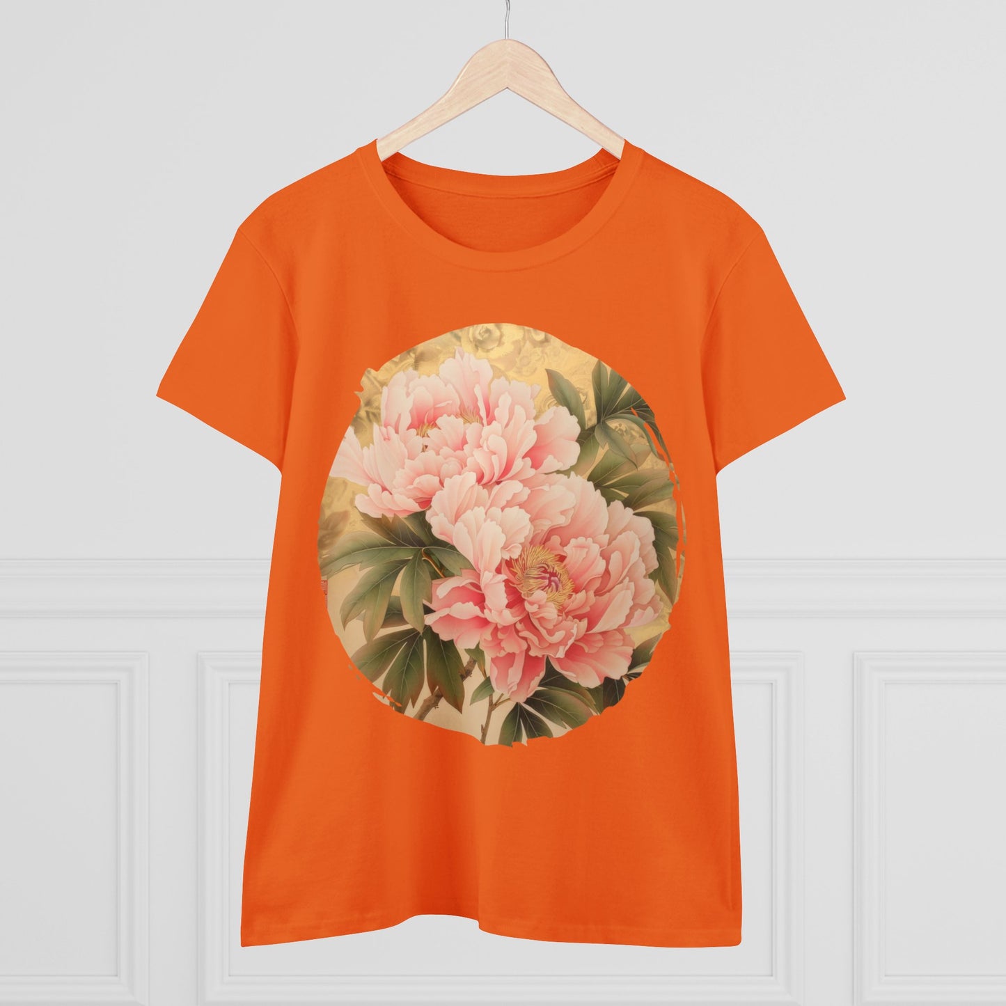 Peony - Flower - Women's Midweight Cotton Tee