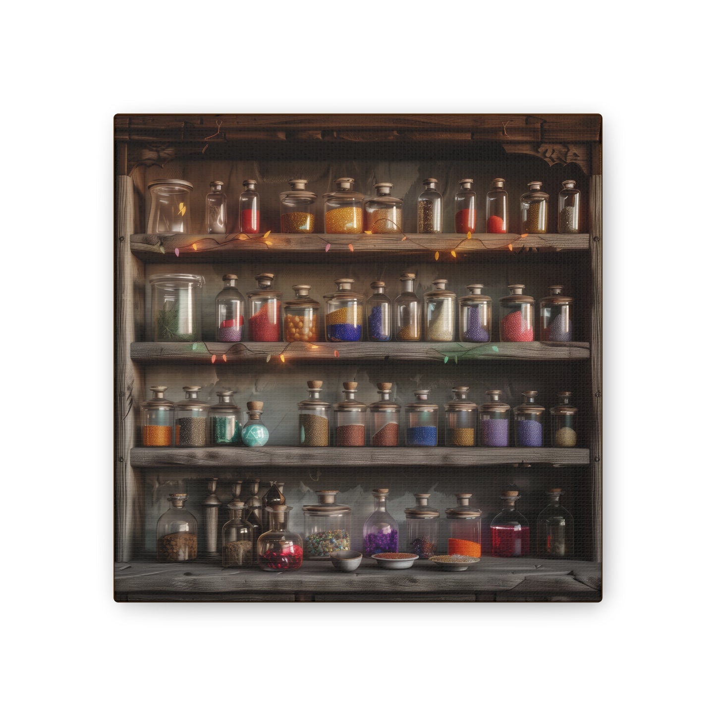 Apothecary Shelves - Canvas Stretched, 0.75"