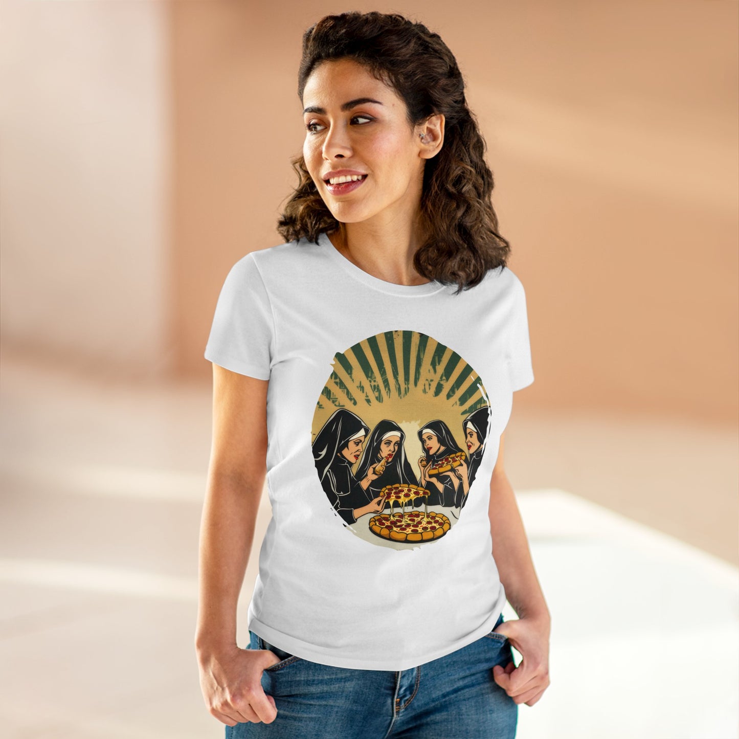 Pizza Divine - Women's Midweight Cotton Tee