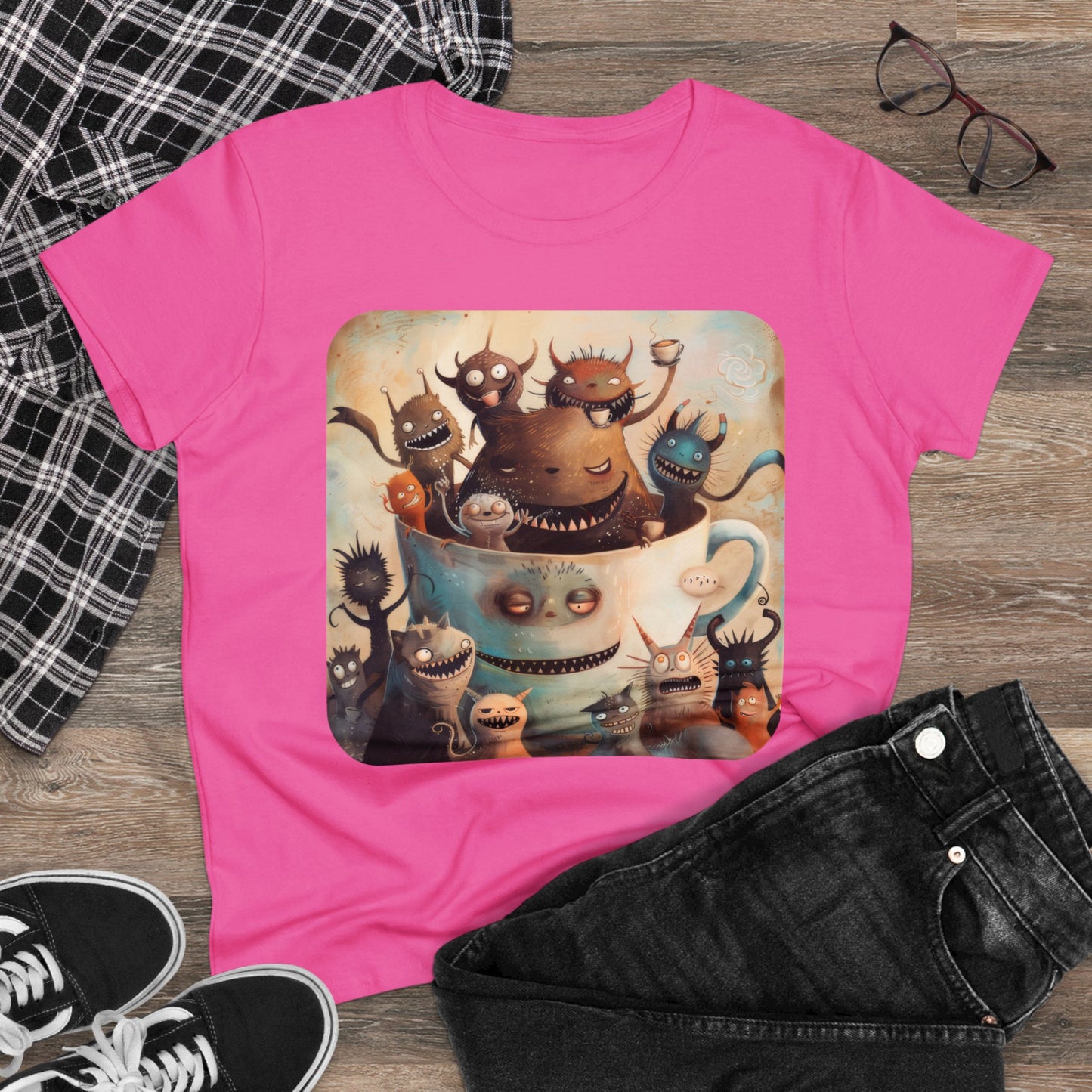 Coffee Critters - Women's Midweight Cotton Tee