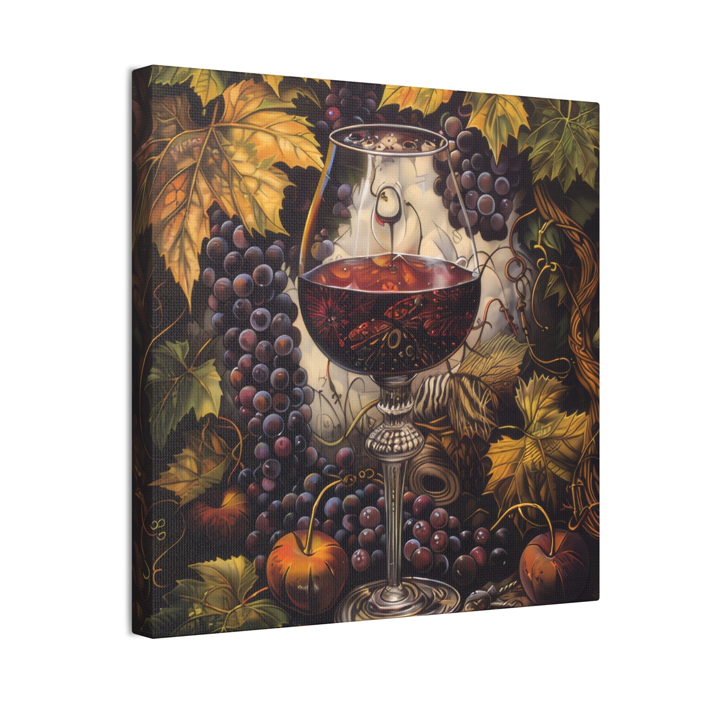 Wine - Canvas Stretched, 0.75"