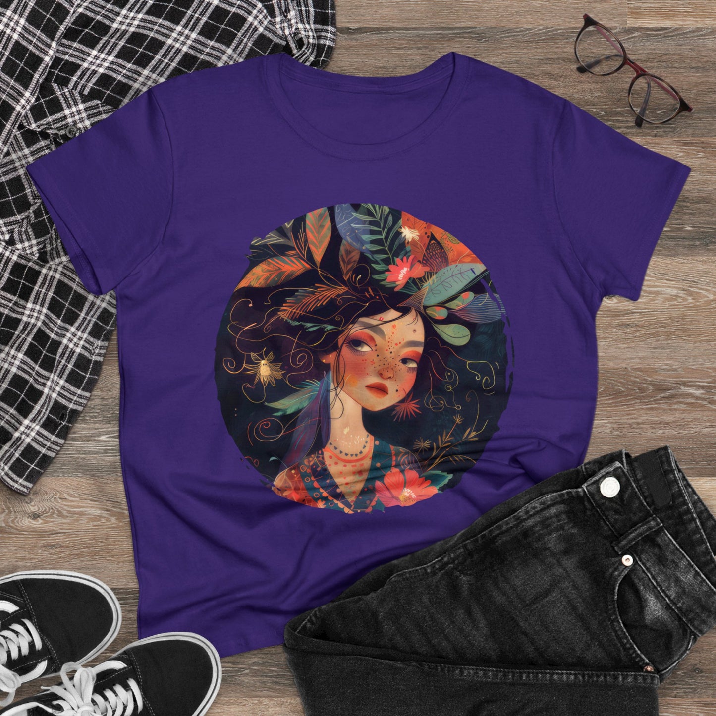 Flower Girl - Women's Midweight Cotton Tee