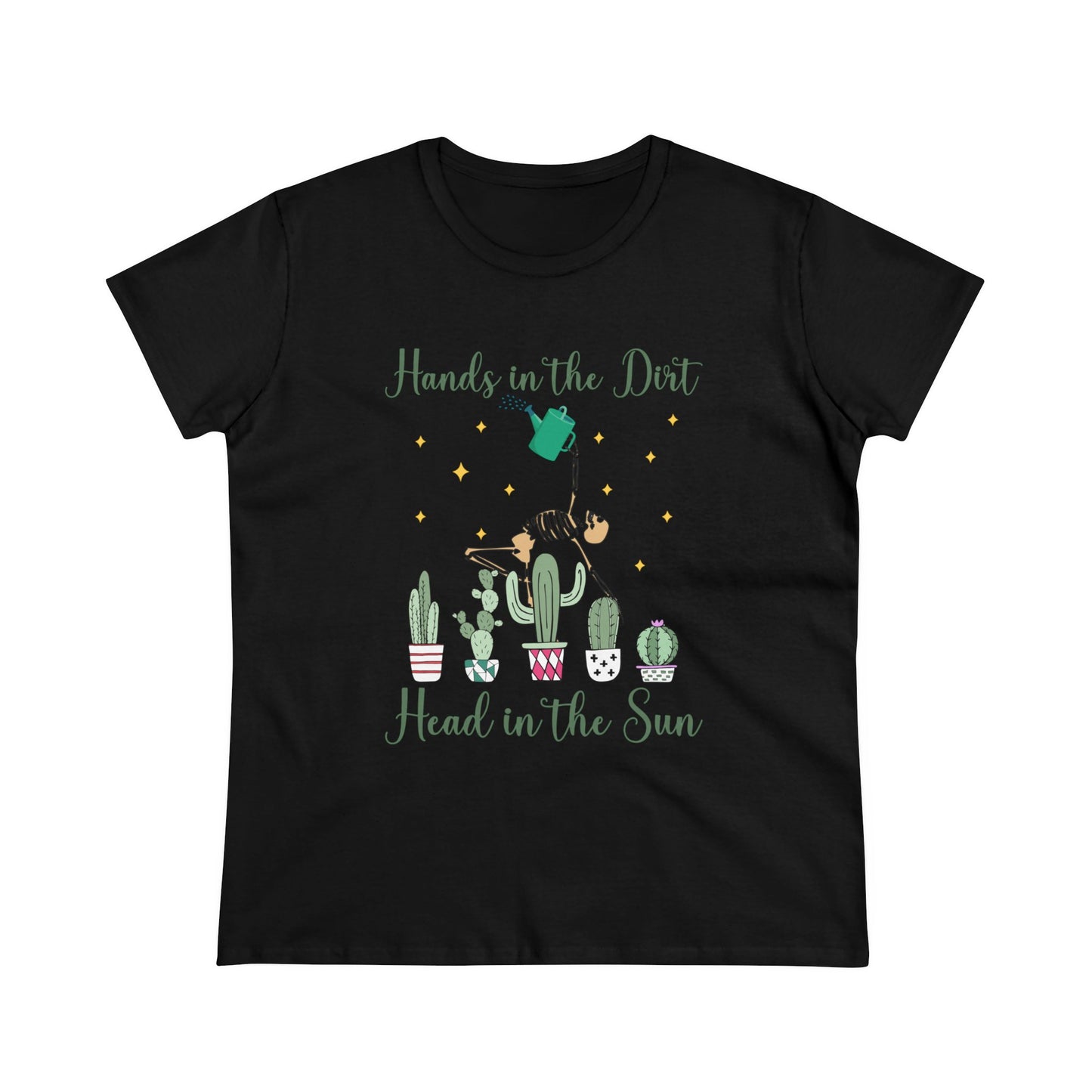 Hands in the Dirty, Head to the Sun - Gardening - Women's Midweight Cotton Tee