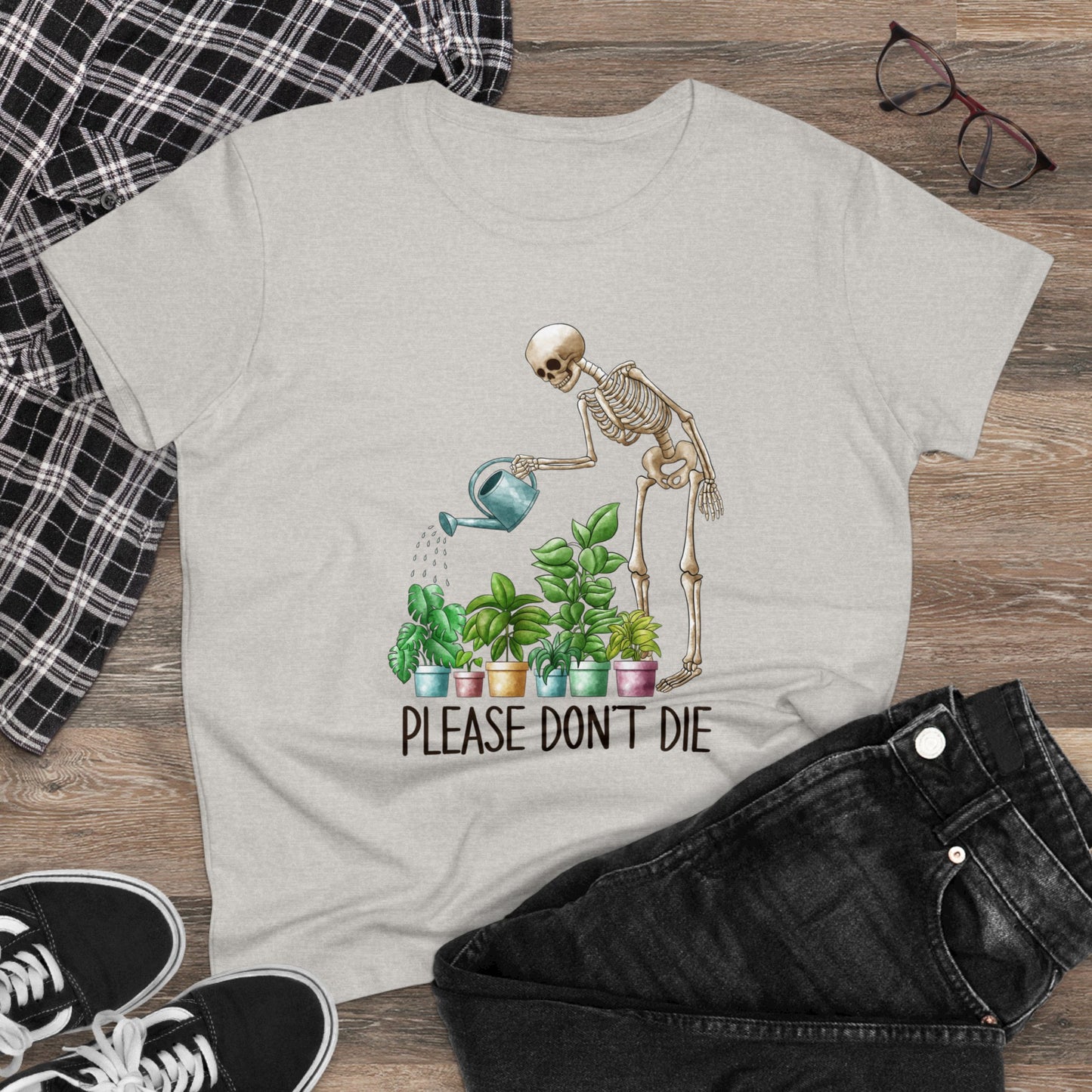 Please Don't Die - Gardening - Women's Midweight Cotton Tee