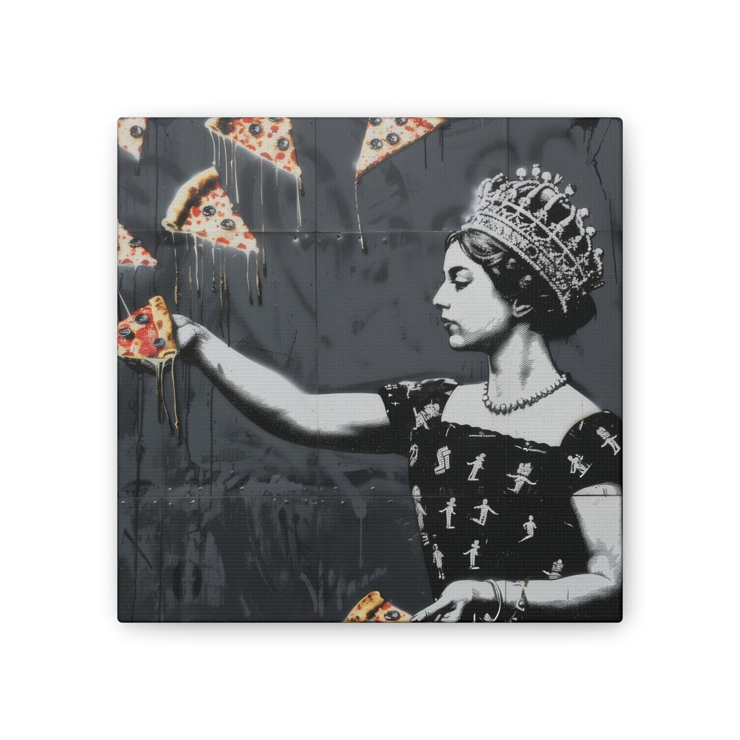 Pizza Queen - Canvas Stretched, 0.75"