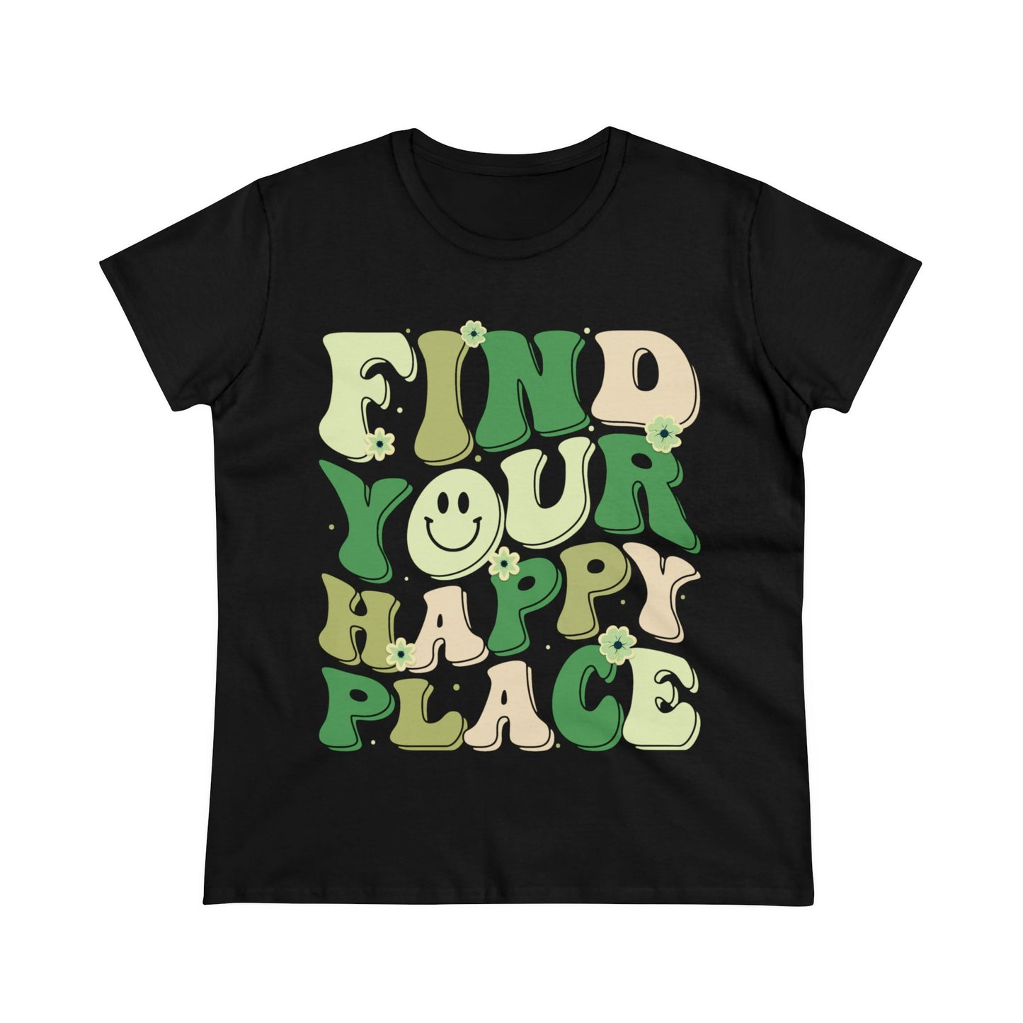 Find Your Happy Place - Gardening - Women's Midweight Cotton Tee