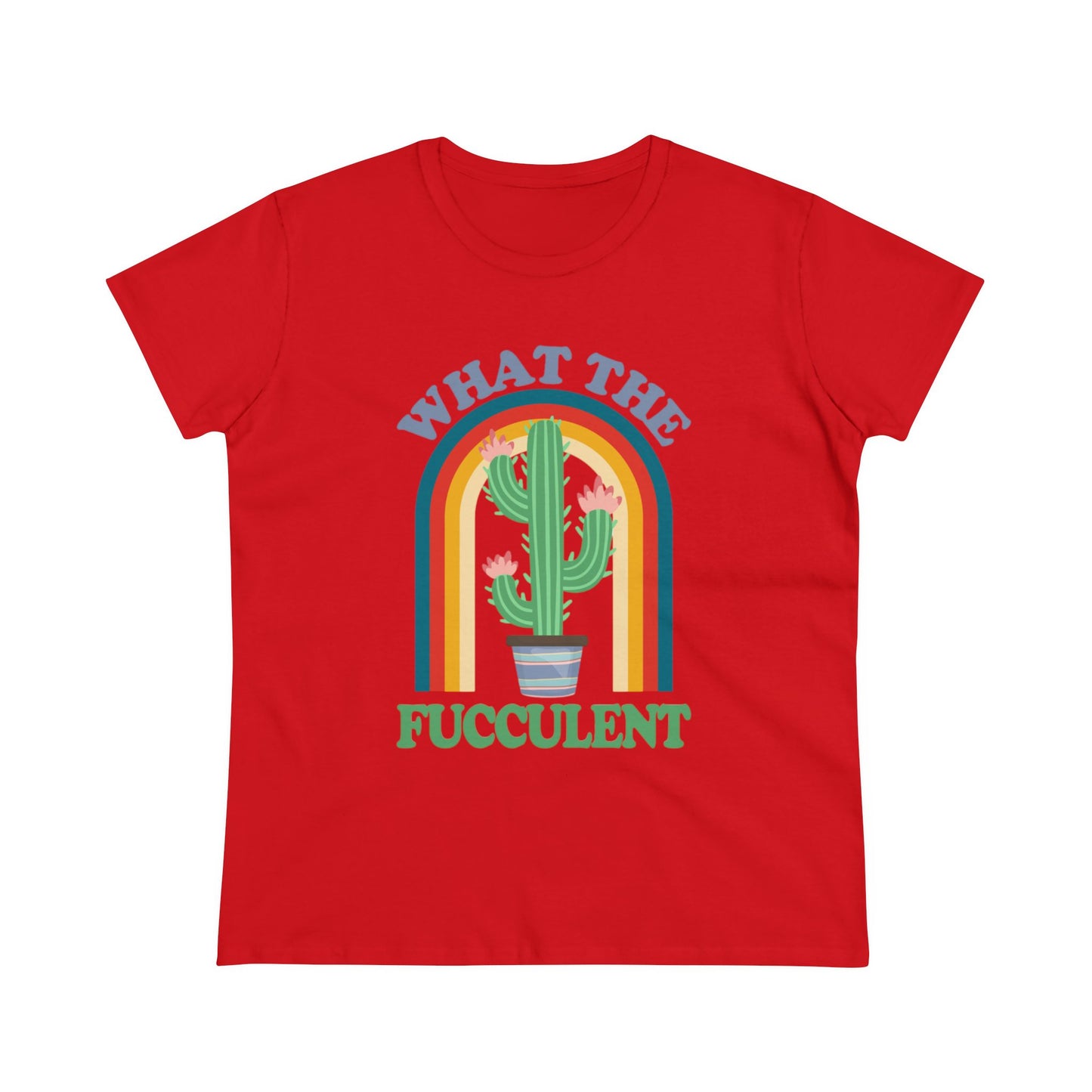 What the Fucculent - Gardening - Women's Midweight Cotton Tee