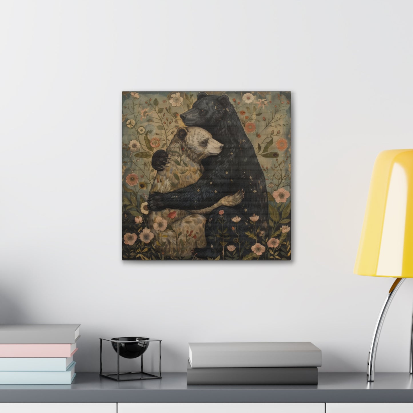 Copy of Hugging Bears - Canvas Stretched, 0.75" - Canvas Stretched, 0.75"