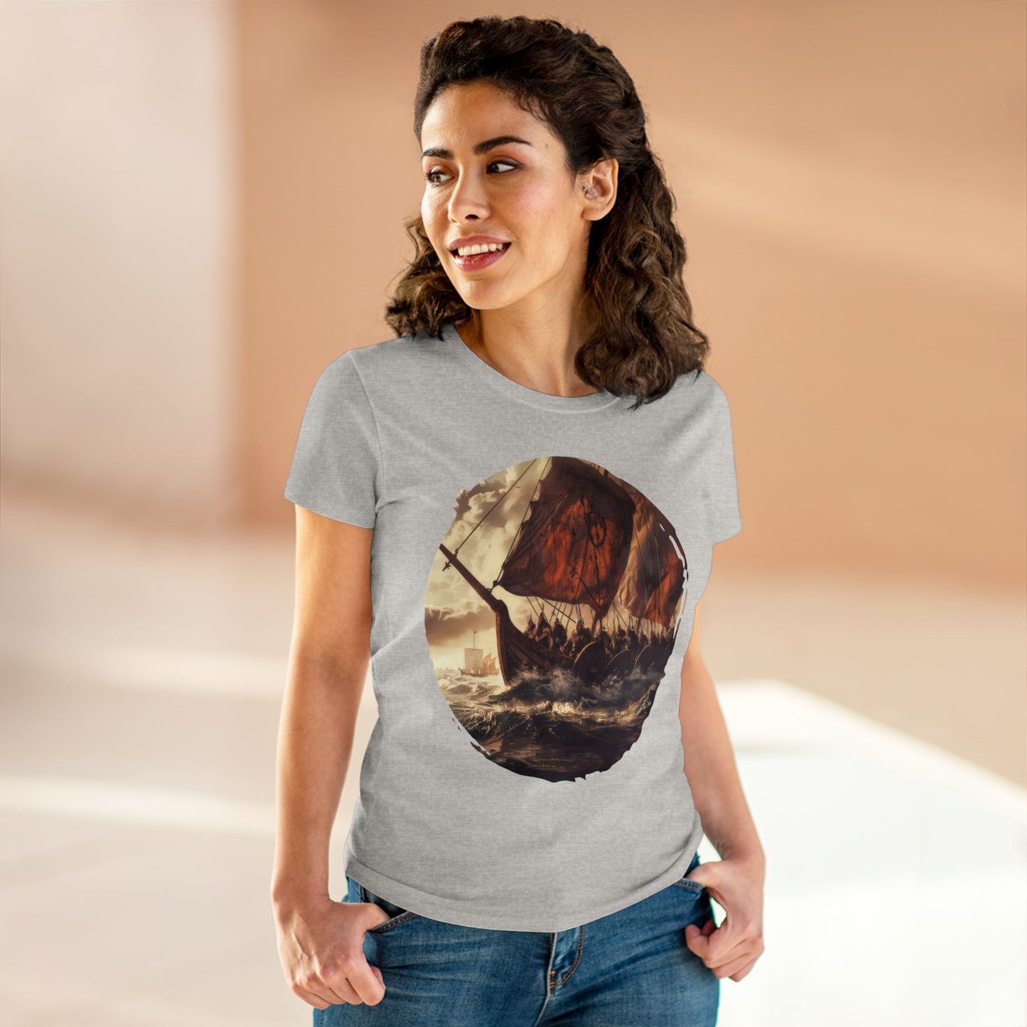 Vikings - Fantasy - Women's Midweight Cotton Tee