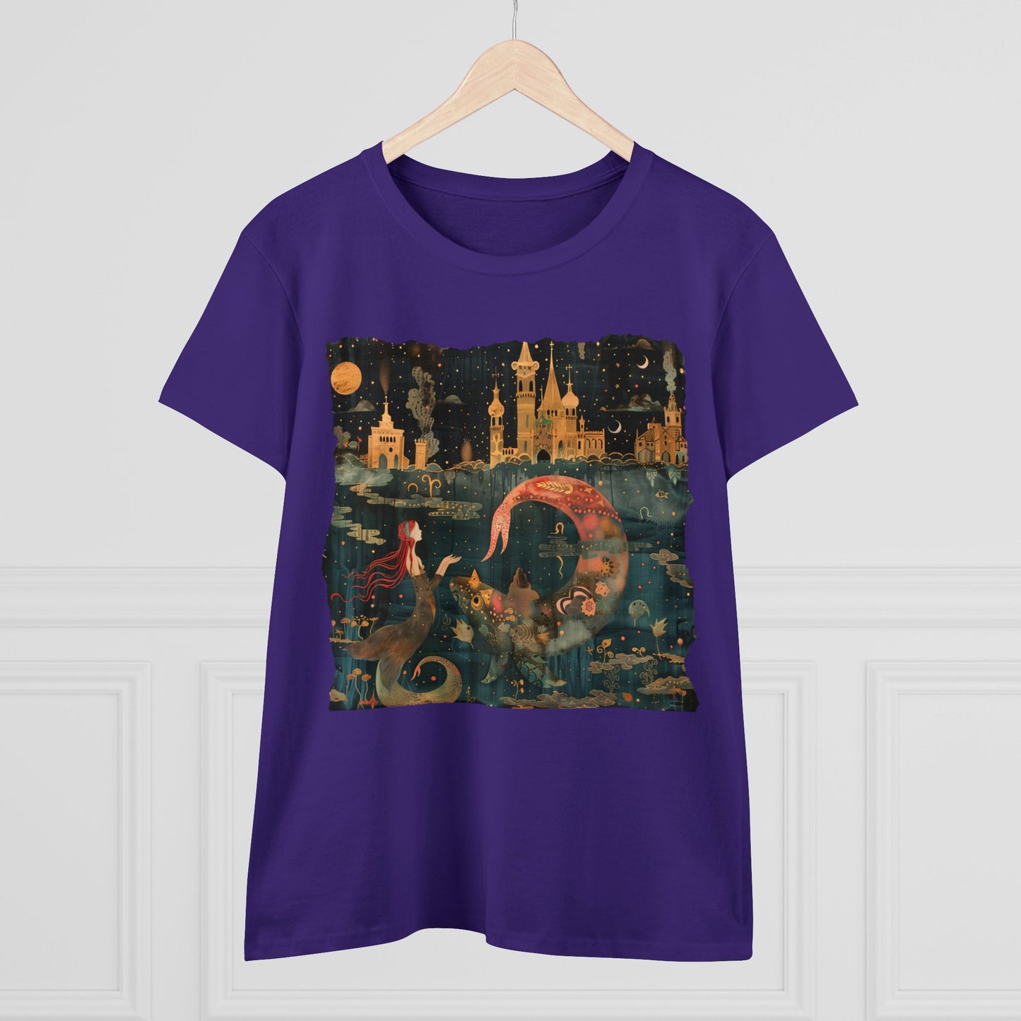 Mermaid - Fantasy - Women's Midweight Cotton Tee