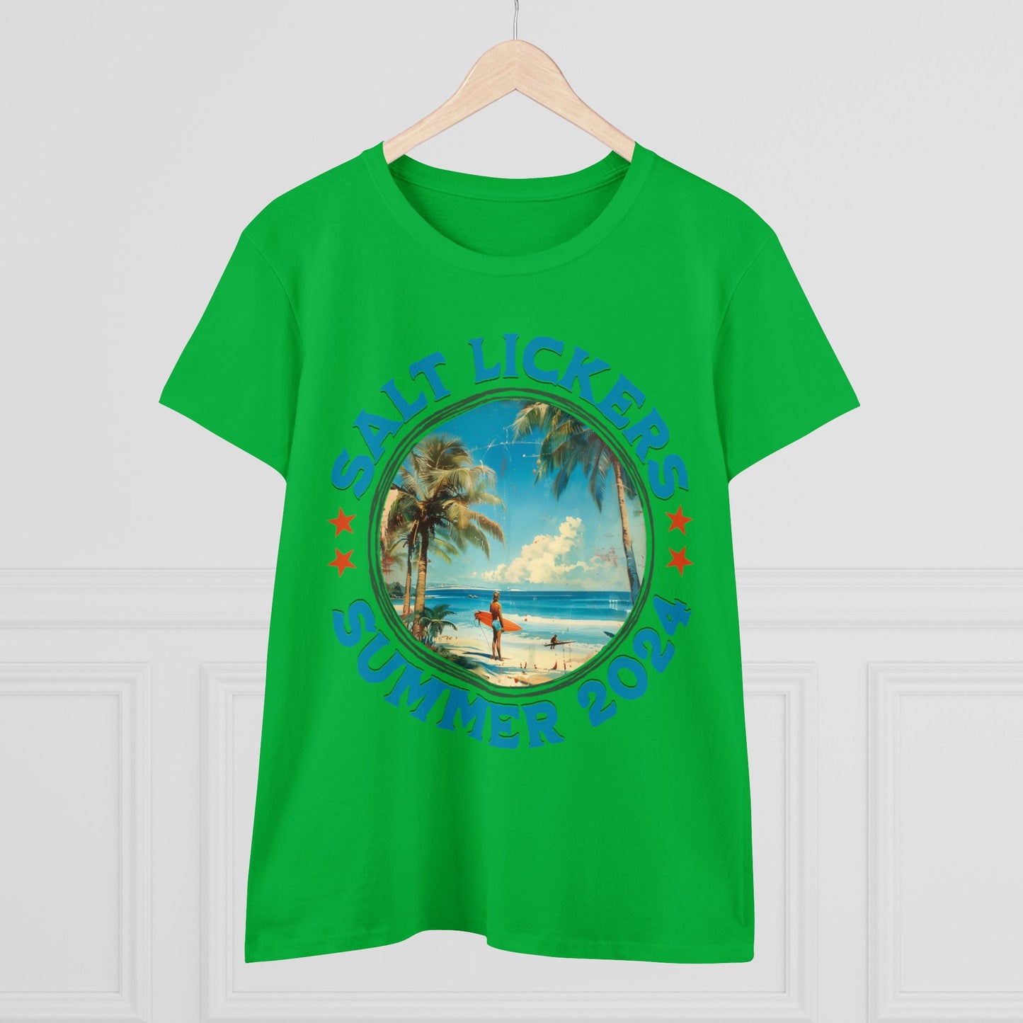 Surfing - Women's Midweight Cotton Tee