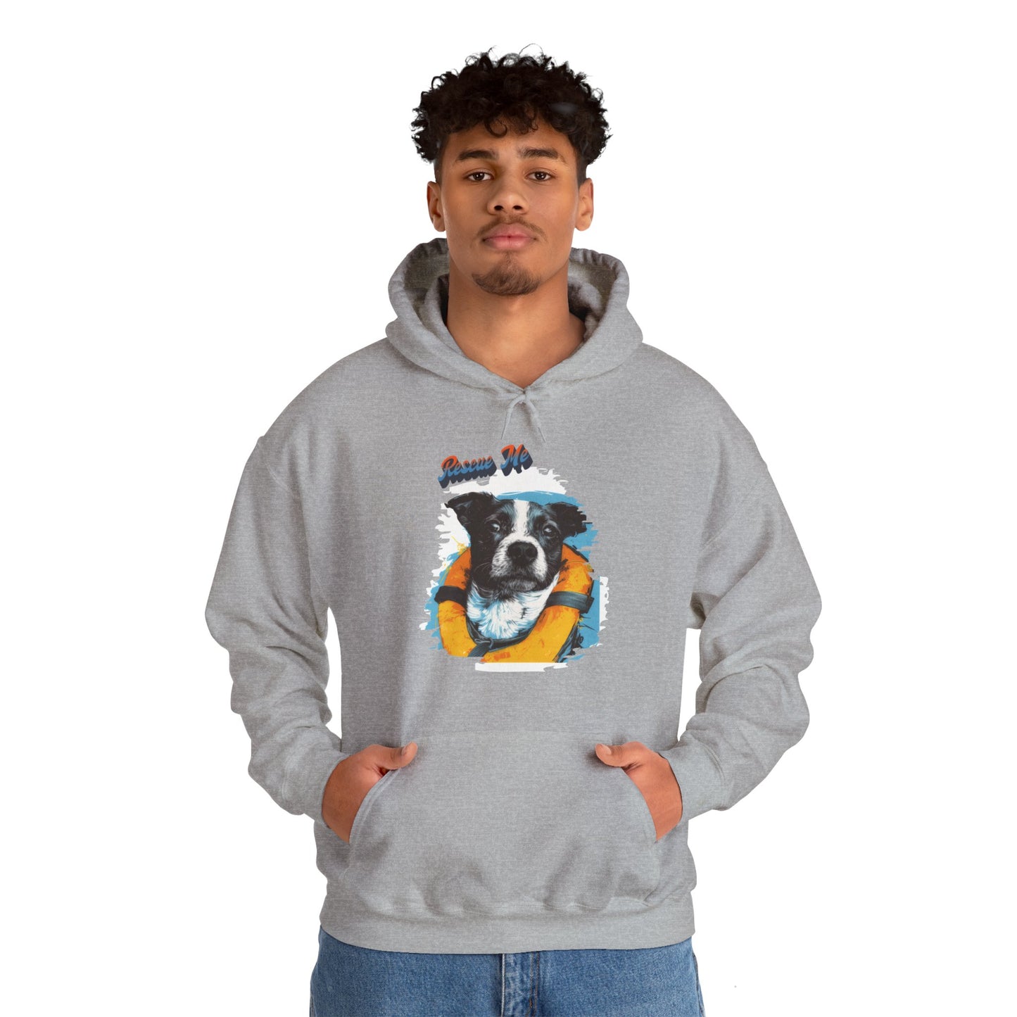 Rescue Dog - Unisex Heavy Blend™ Hooded Sweatshirt