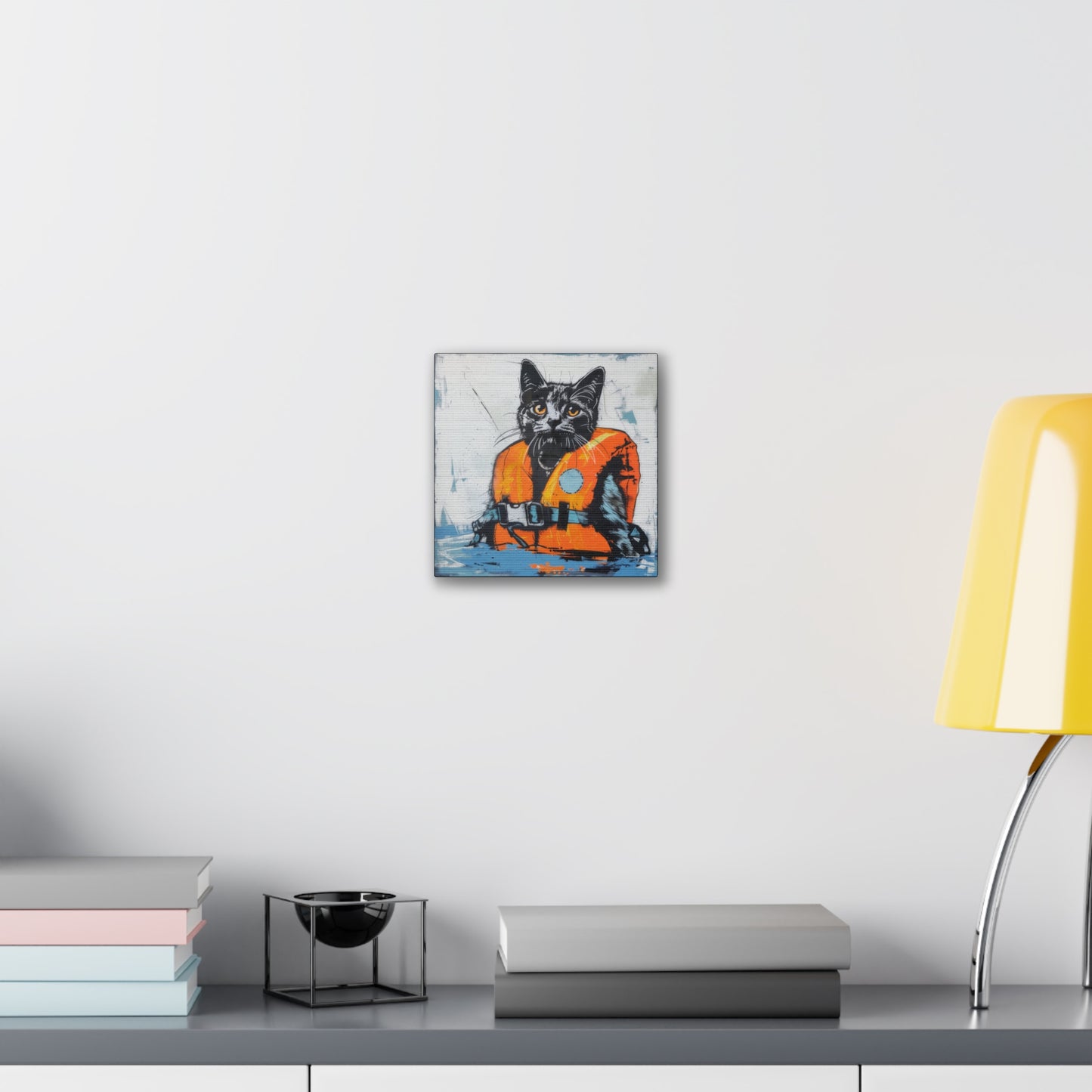 Rescue Cat - Canvas Stretched, 0.75"