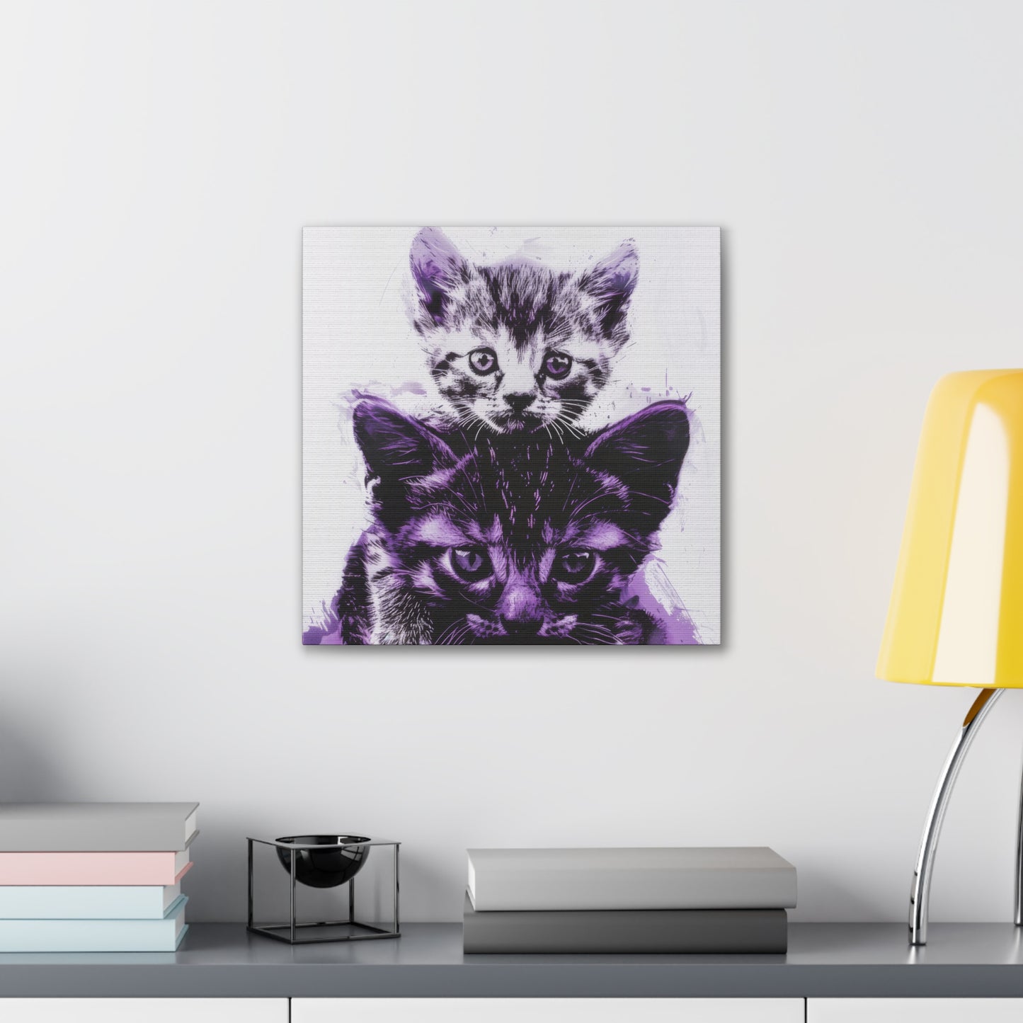 Stacked Cats - Canvas Stretched, 0.75"