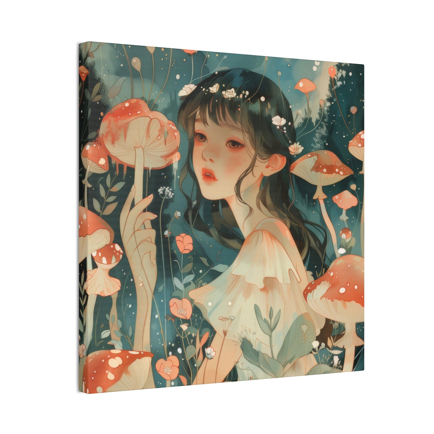 Mushroom Garden - Canvas Stretched, 0.75"