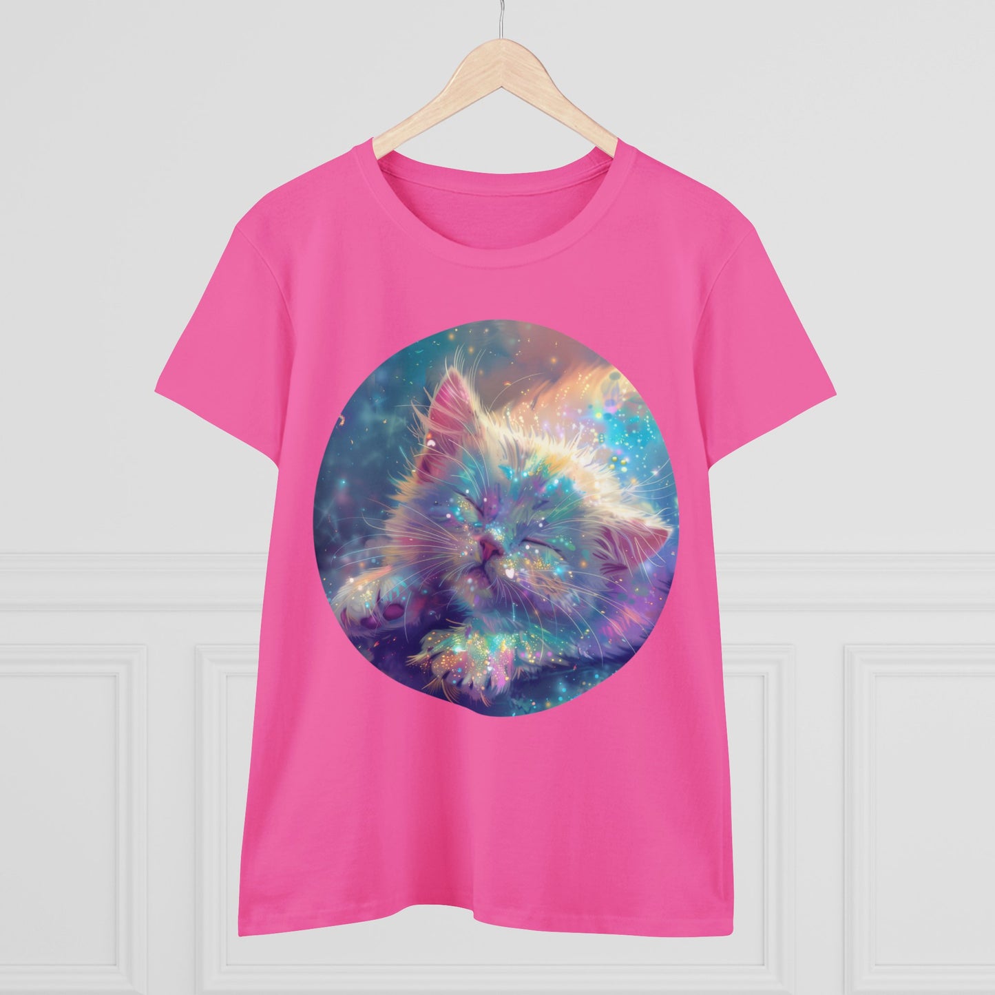 Sparkle Kitty - Women's Midweight Cotton Tee