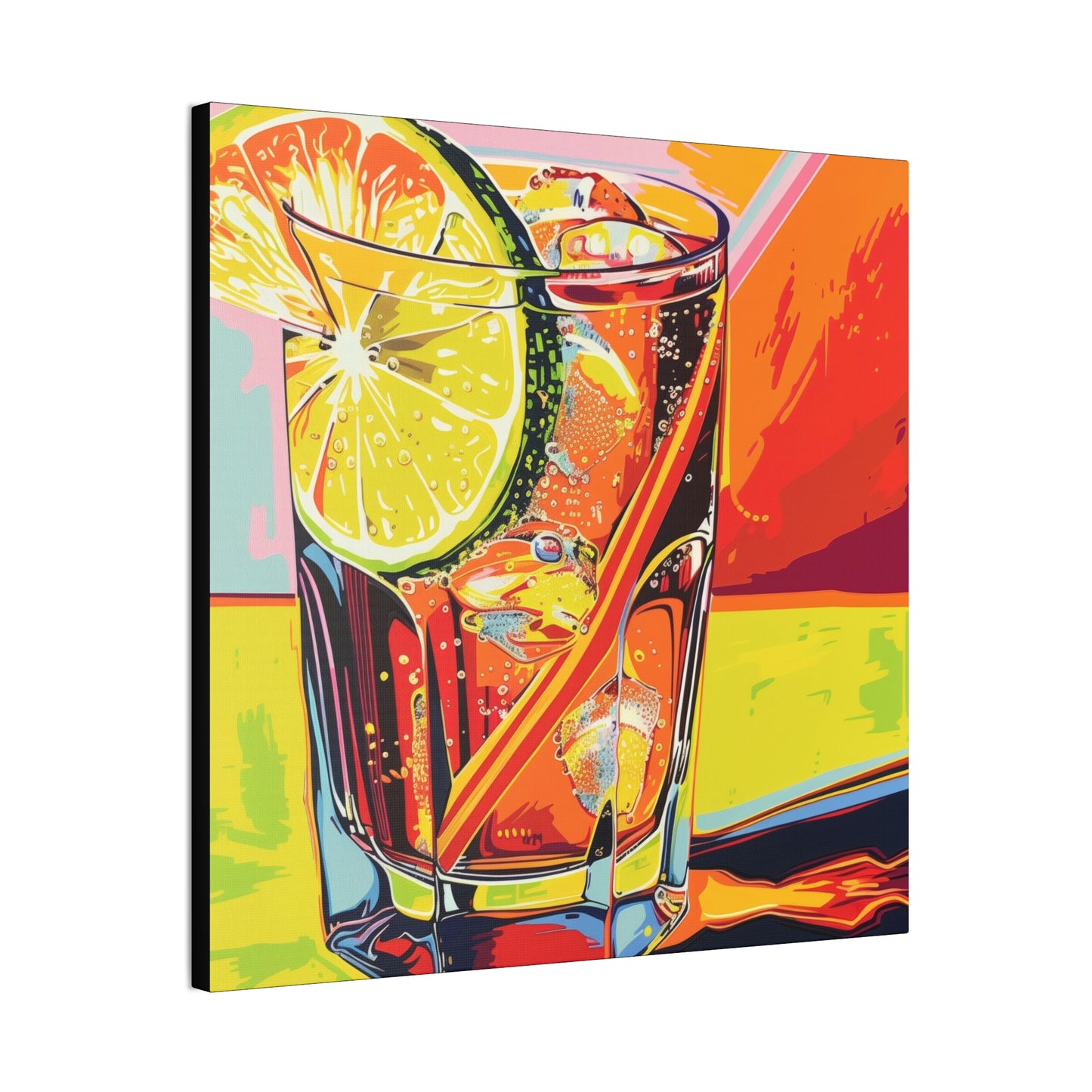 Summer Drinks - Canvas Stretched, 0.75"