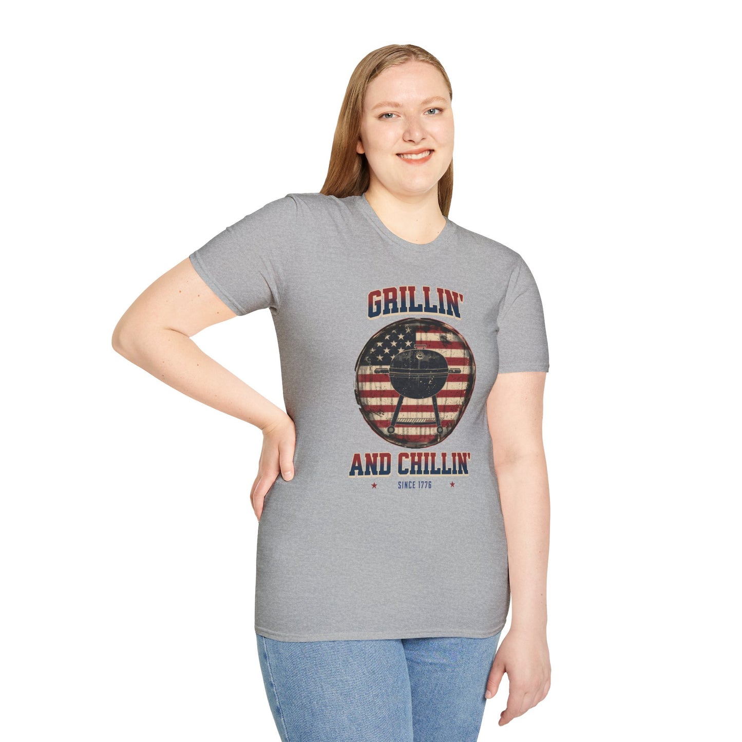 Grillin and Chillin - Unisex Softstyle T-Shirt