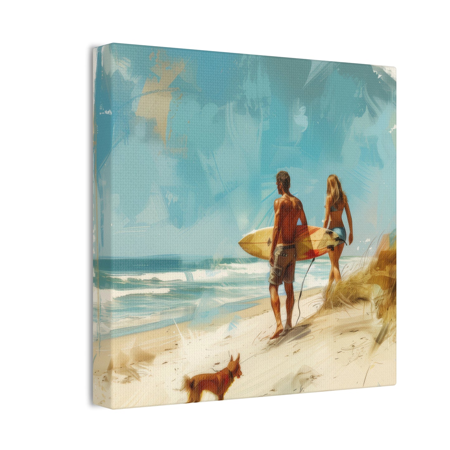 Beach and Surf  - Canvas Stretched, 0.75"