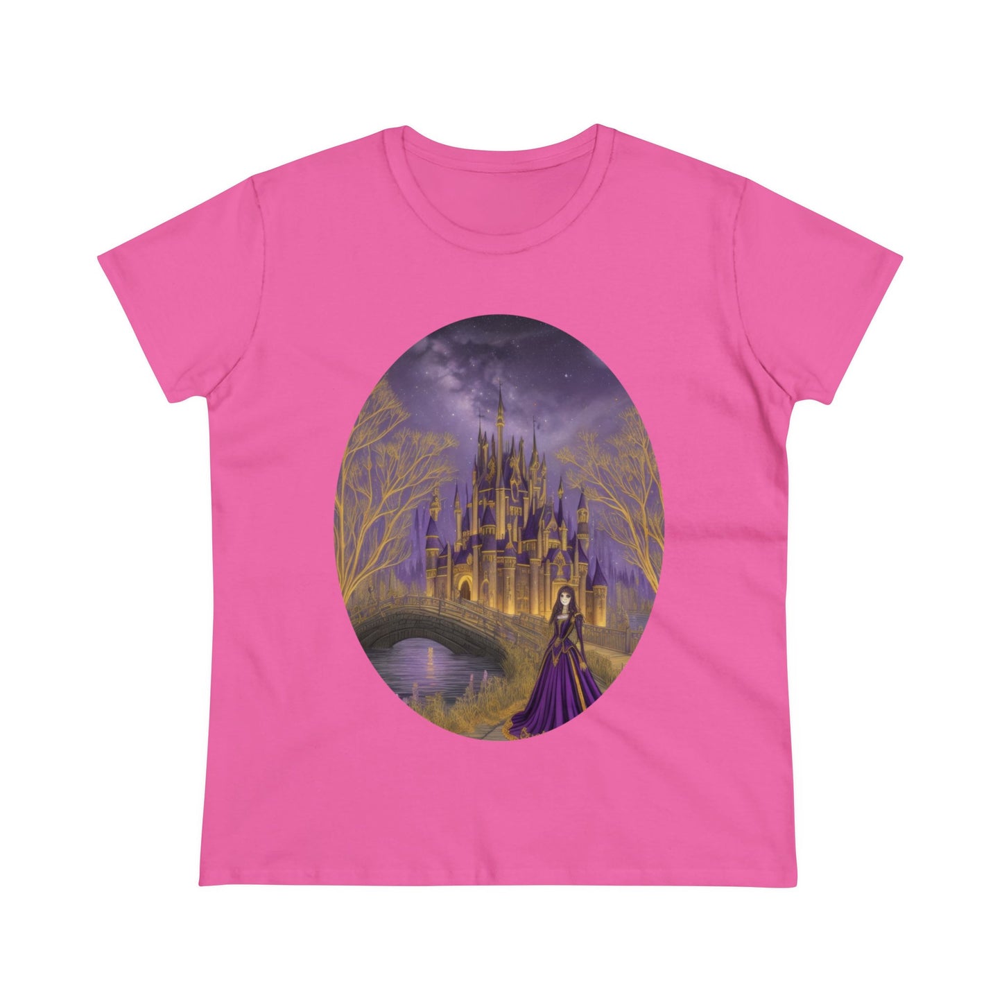 The Purple Castle - Fantasy - Women's Midweight Cotton Tee