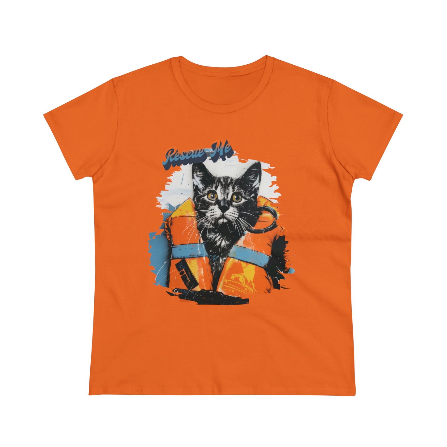 Rescue Cat - Women's Midweight Cotton Tee