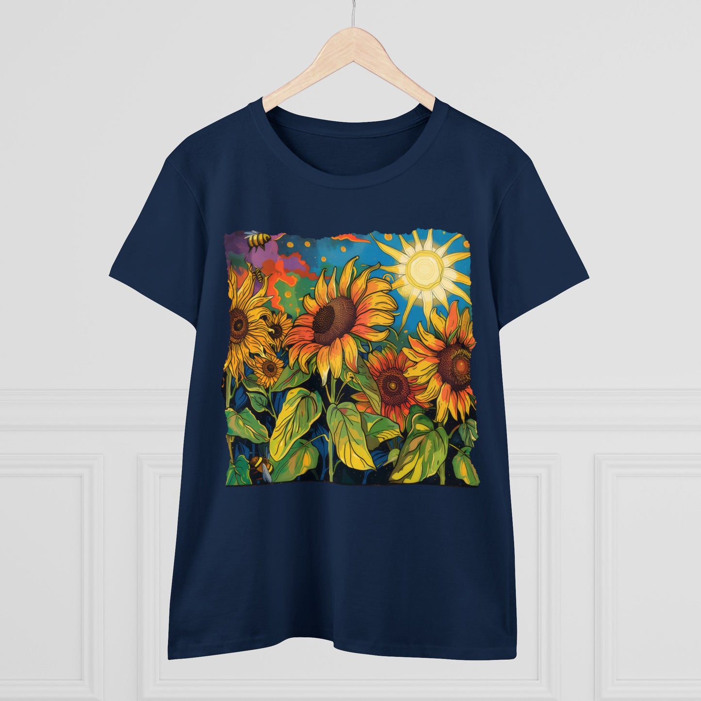 Sunflowers - Women's Midweight Cotton Tee