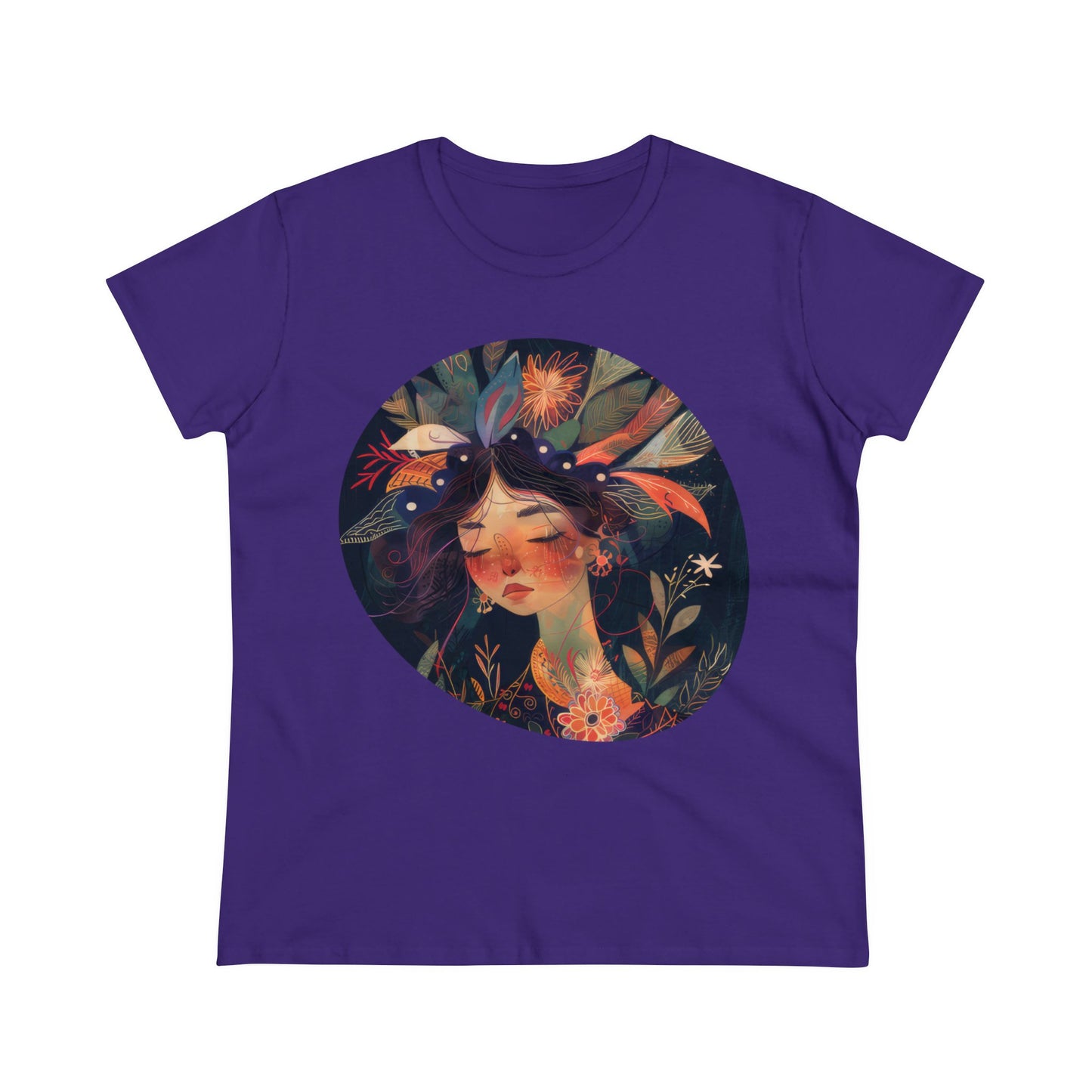 Flower Girl - Flowers - Women's Midweight Cotton Tee