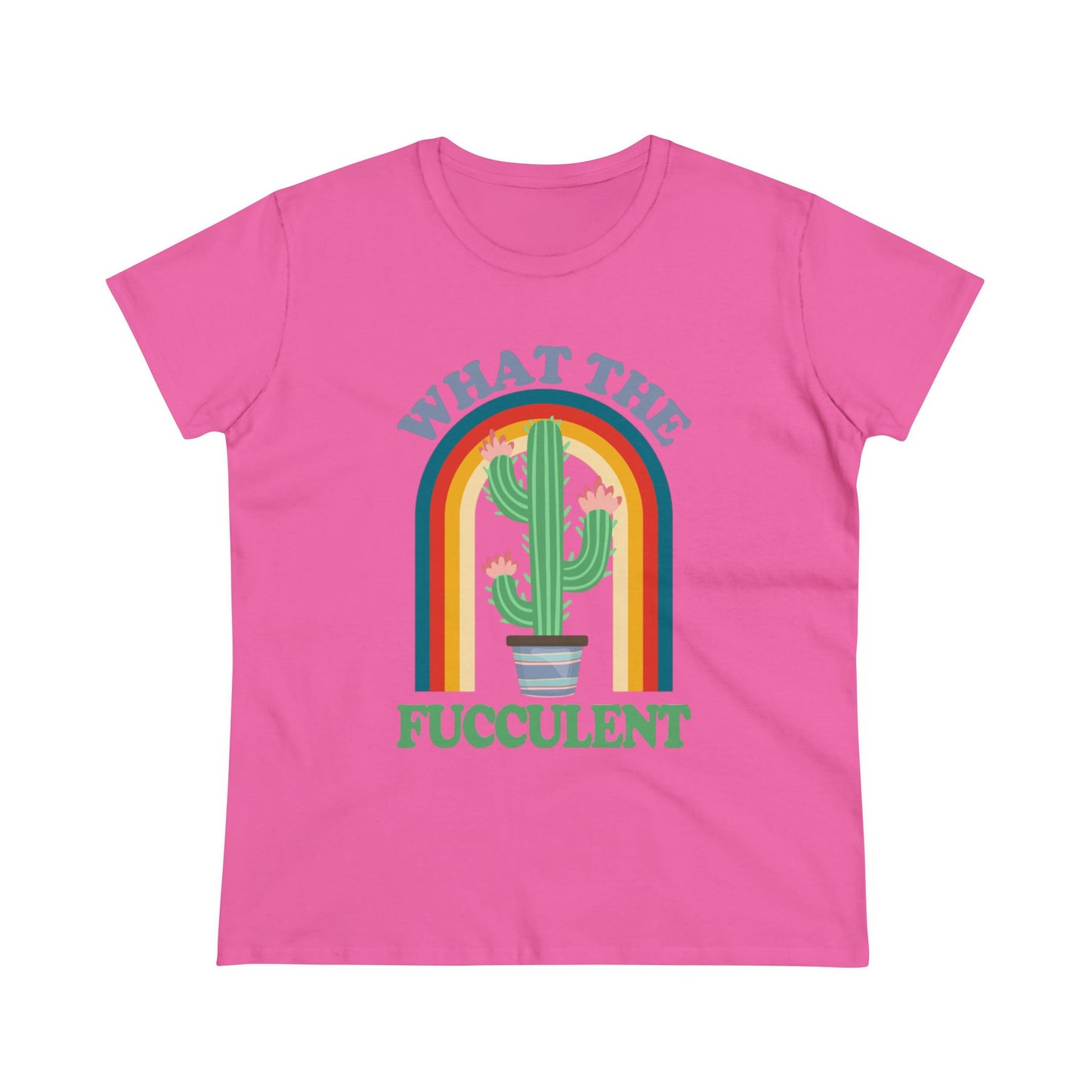 What the Fucculent - Gardening - Women's Midweight Cotton Tee