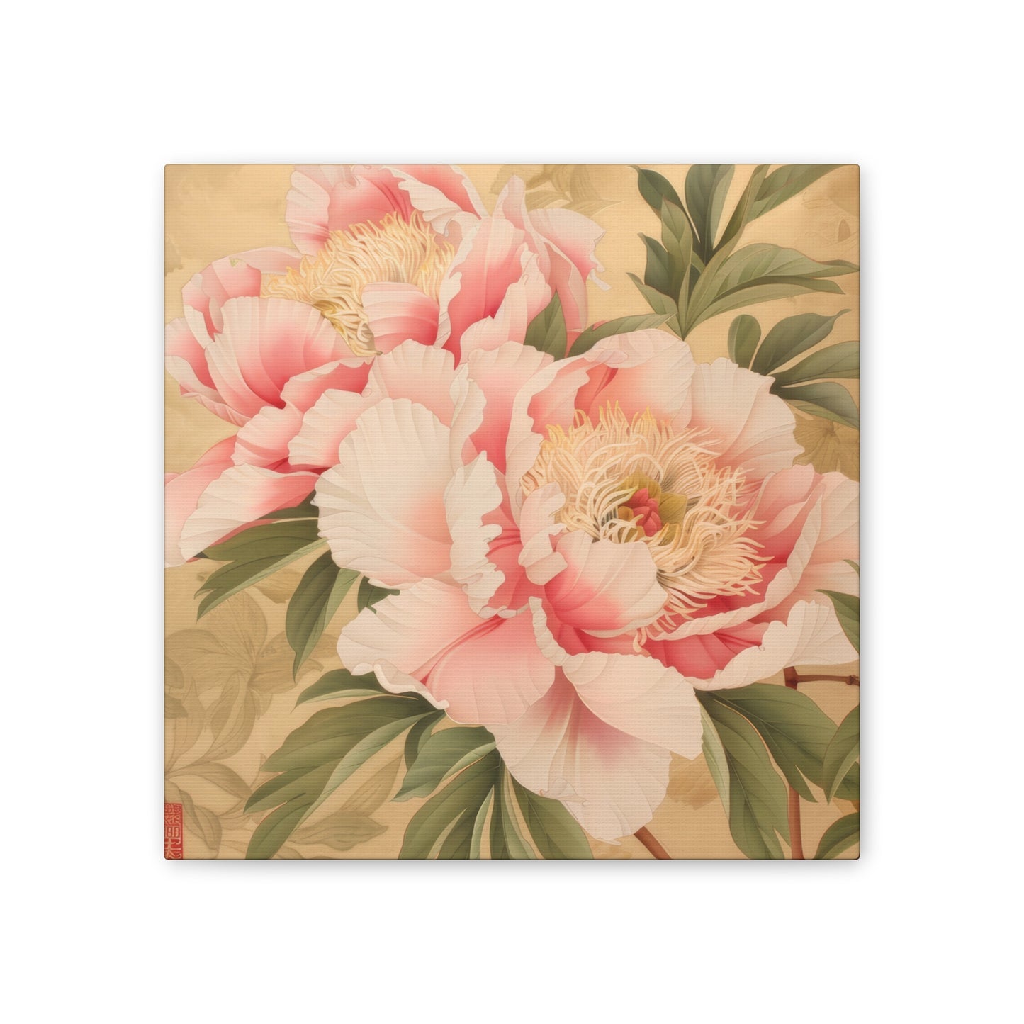 Peony - Canvas Stretched, 0.75"