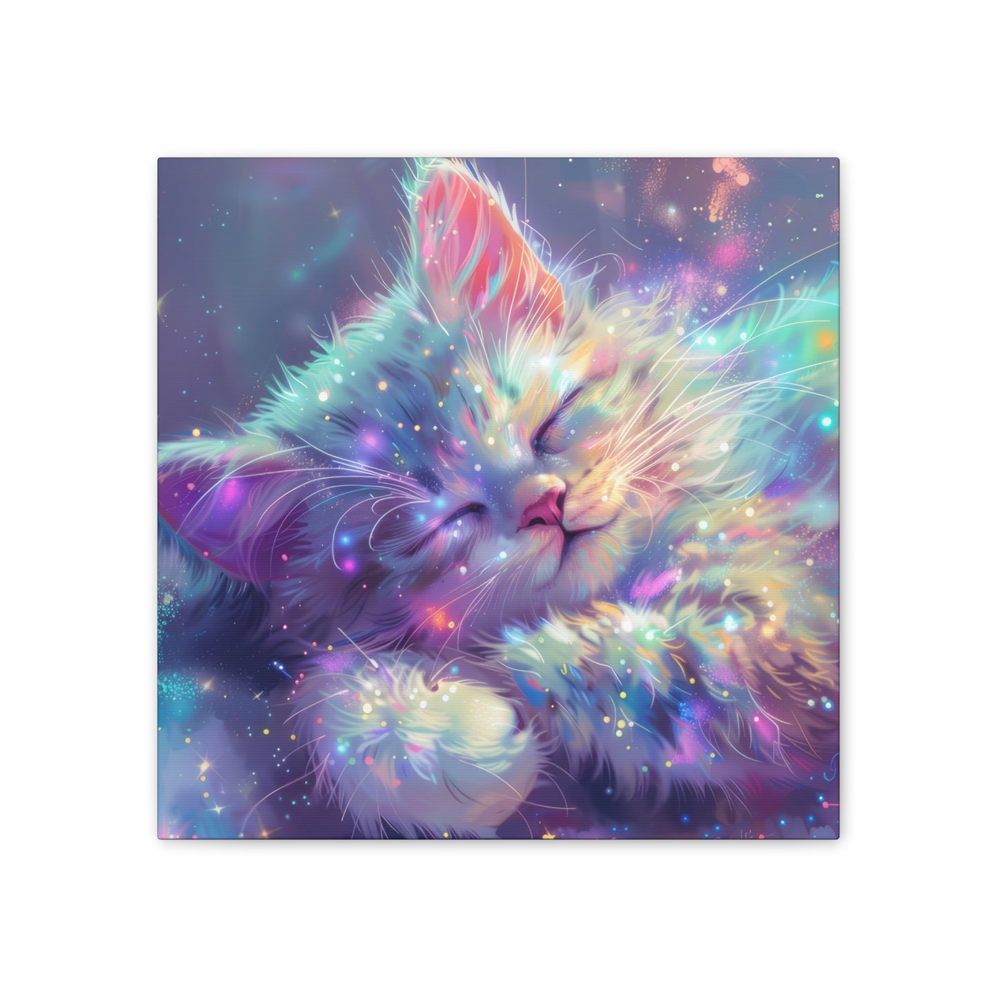 Sparkly Kitties - Canvas Stretched, 0.75"