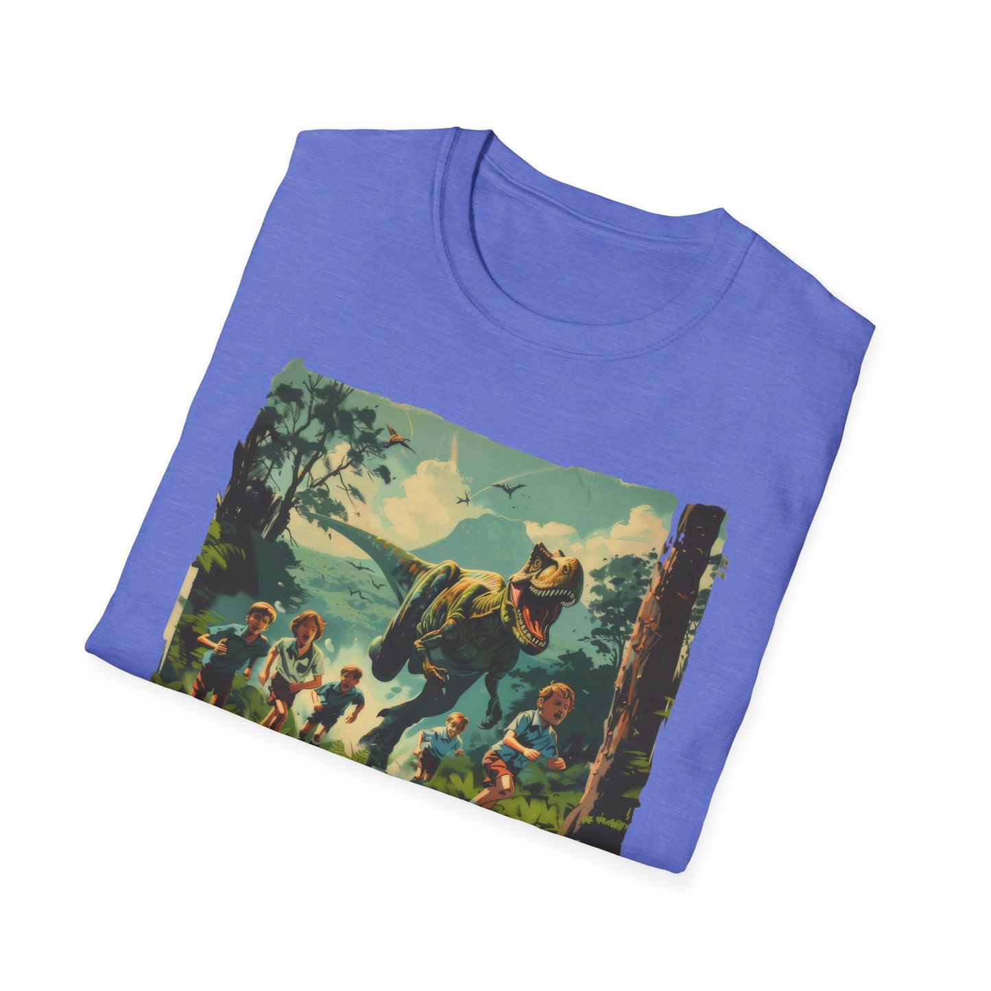 Dinosaur Chase - Unisex Softstyle T-Shirt