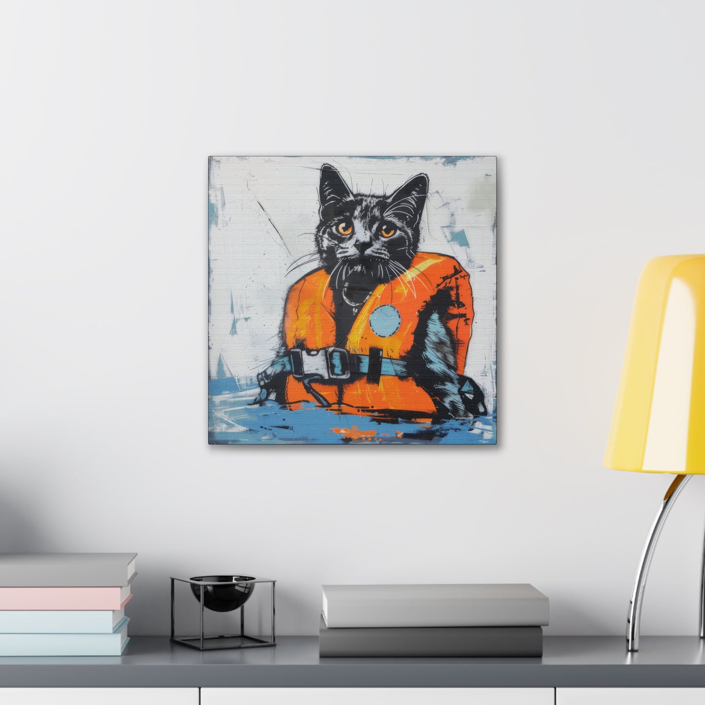 Rescue Cat - Canvas Stretched, 0.75"