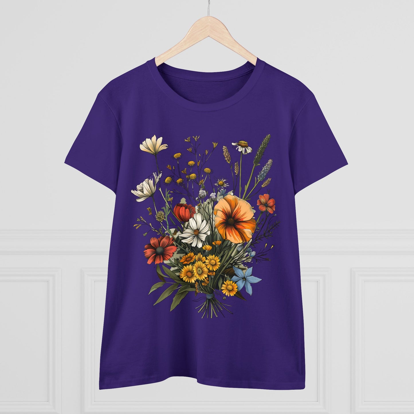 Wildflowers - Women's Midweight Cotton Tee