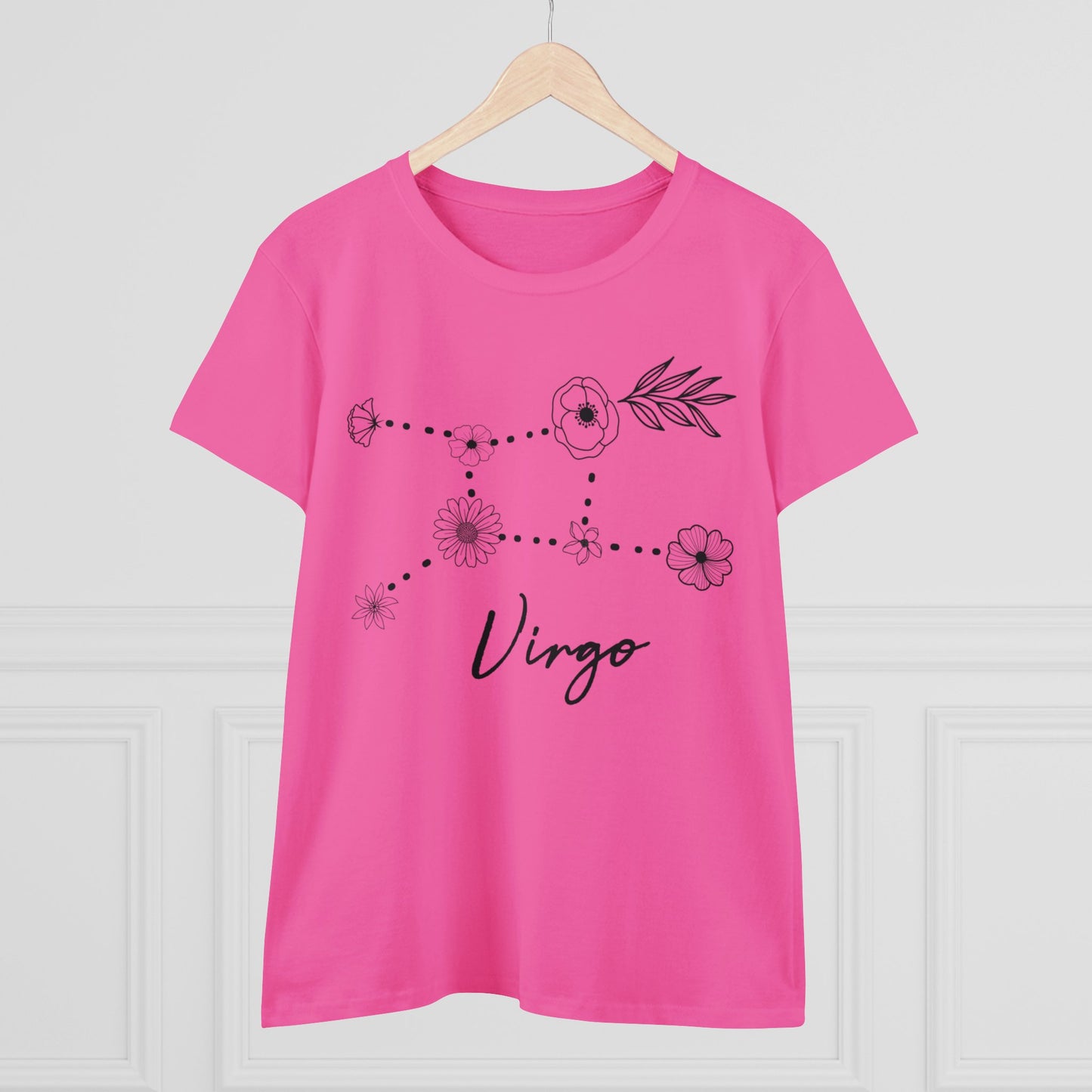 Flower Constellation - Virgo - Astrology - Women's Midweight Cotton Tee