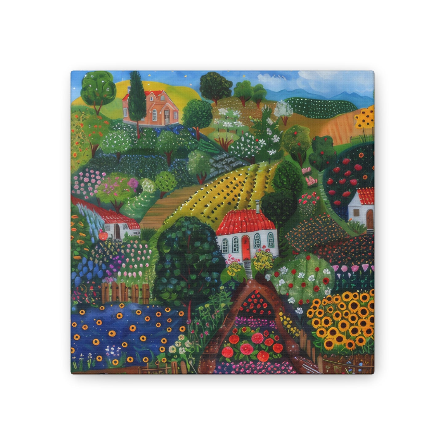 Cottage Gardens - Canvas Stretched, 0.75"