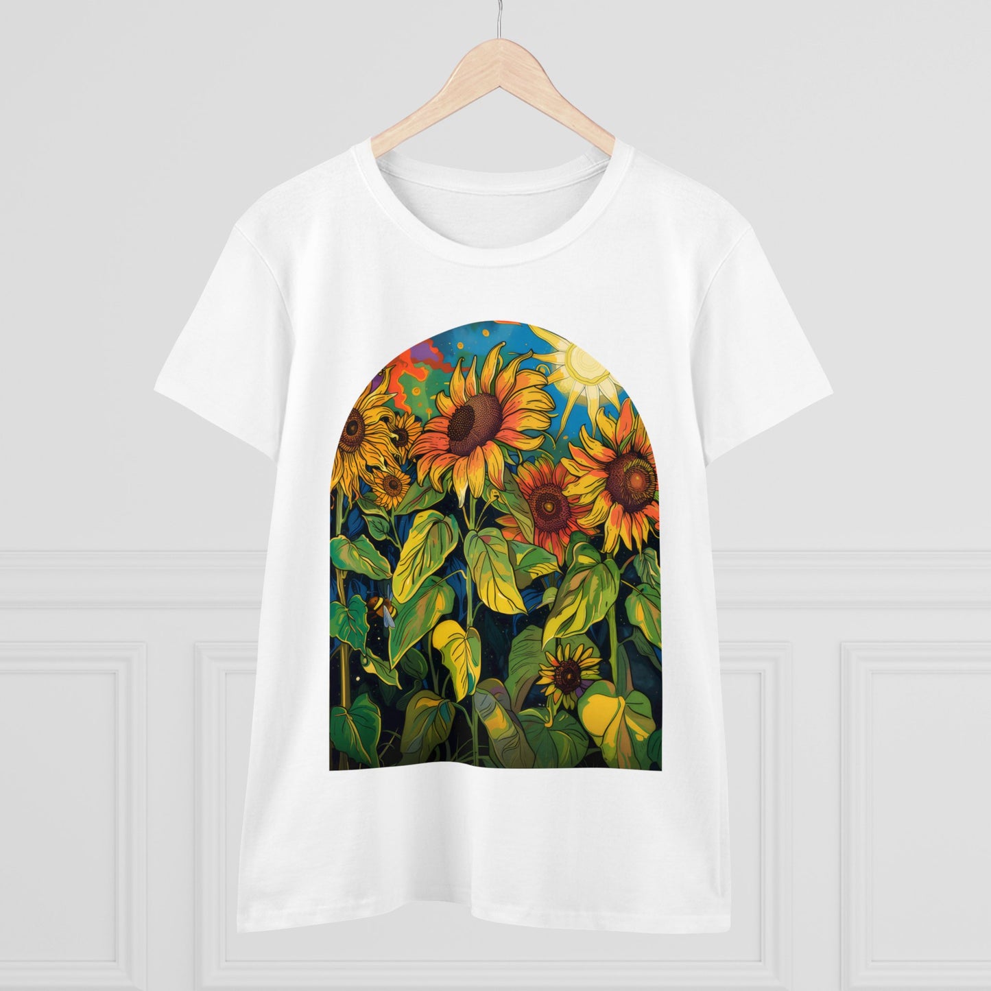 Sunflowers - Women's Midweight Cotton Tee