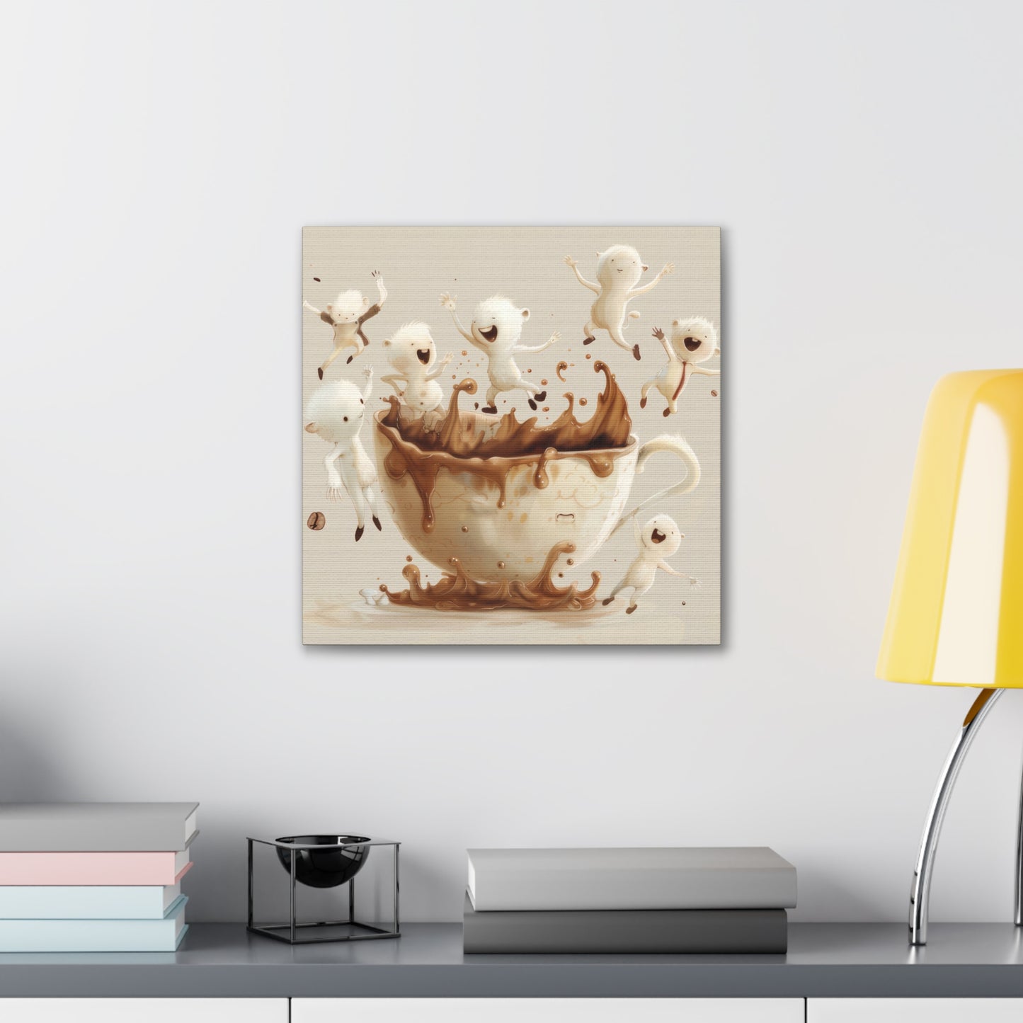 Coffee Monsters - Canvas Stretched, 0.75"