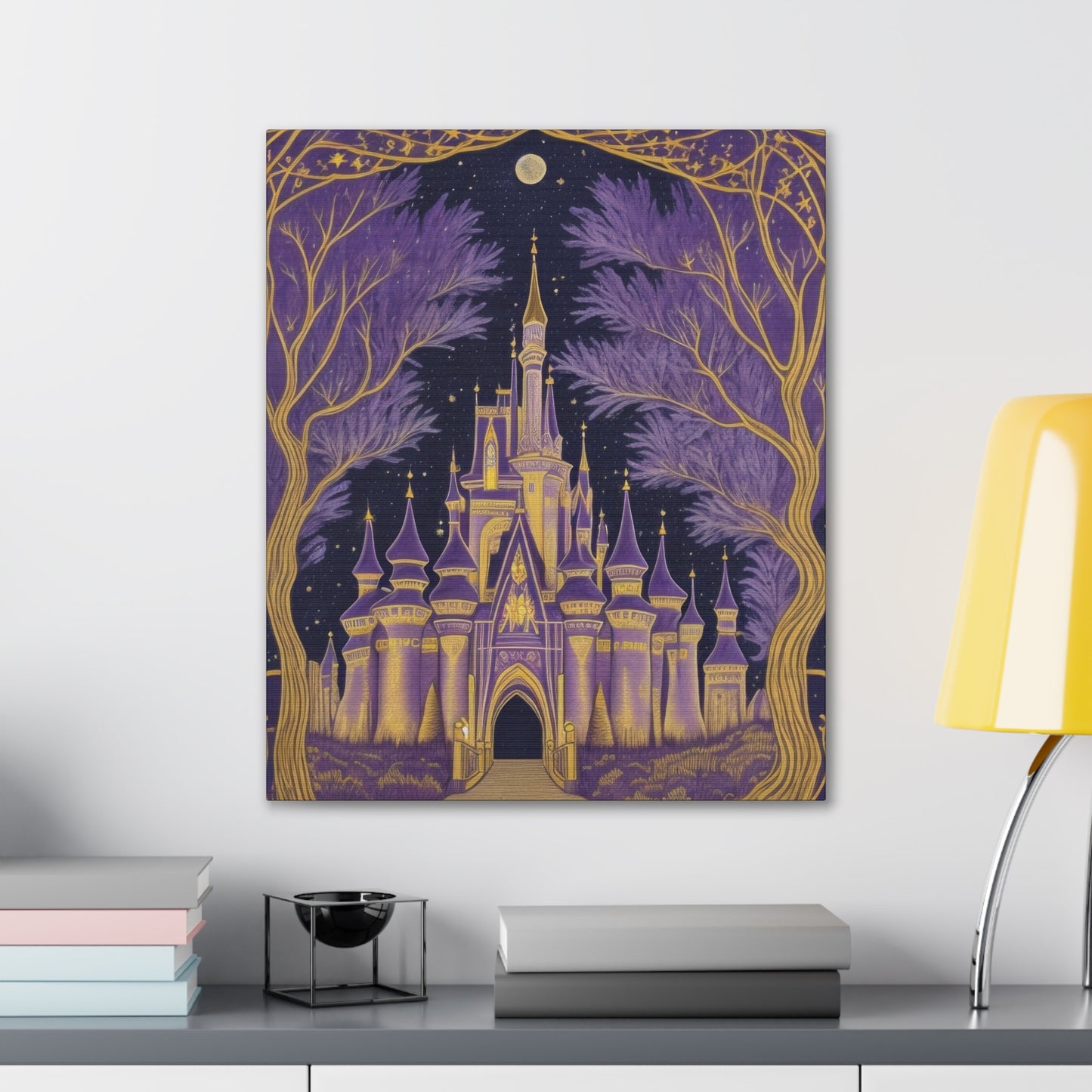 Purple Castle - Canvas Stretched, 0.75"