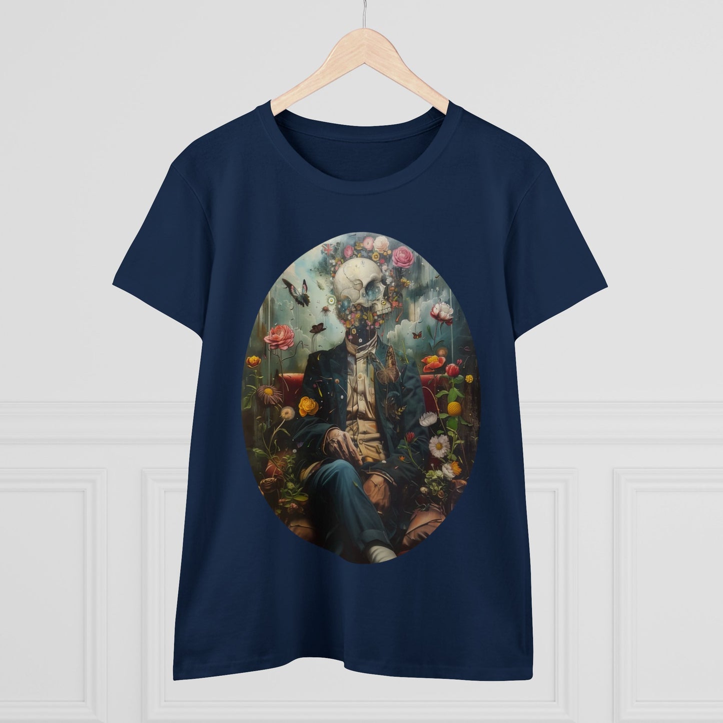 Flowers on My Mind - Women's Midweight Cotton Tee