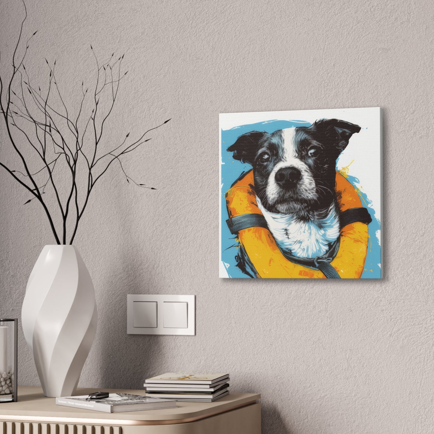 Water Dog - Canvas Stretched, 0.75"