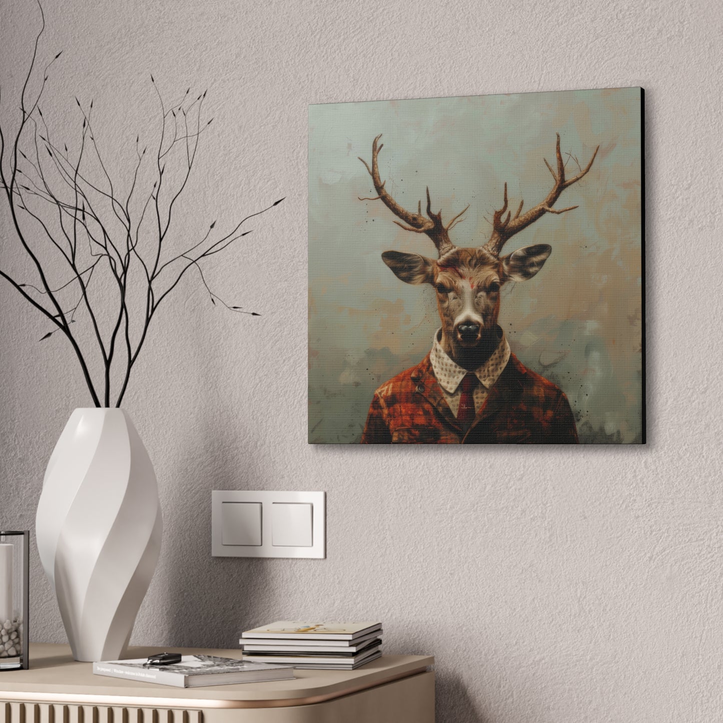 Dapper Deer - Canvas Stretched, 0.75"