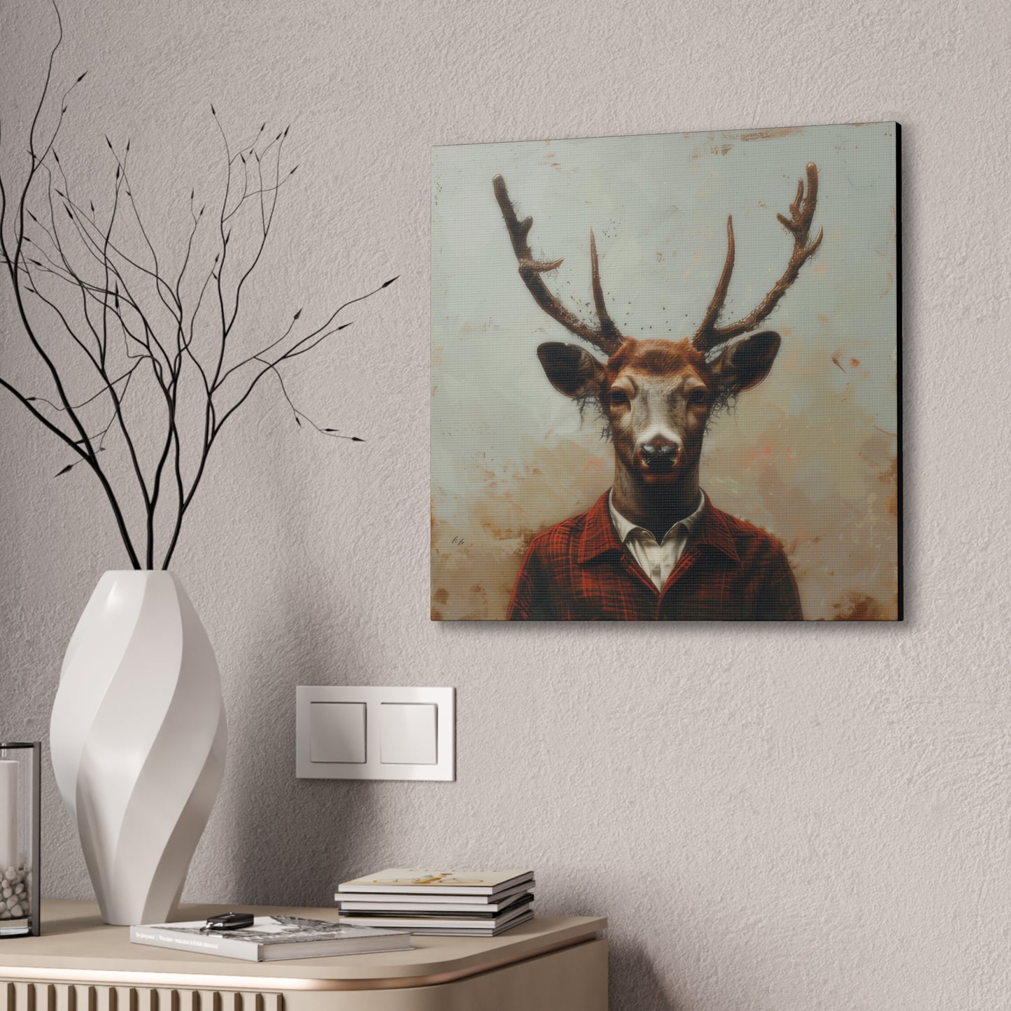 Dapper Deer - Canvas Stretched, 0.75"