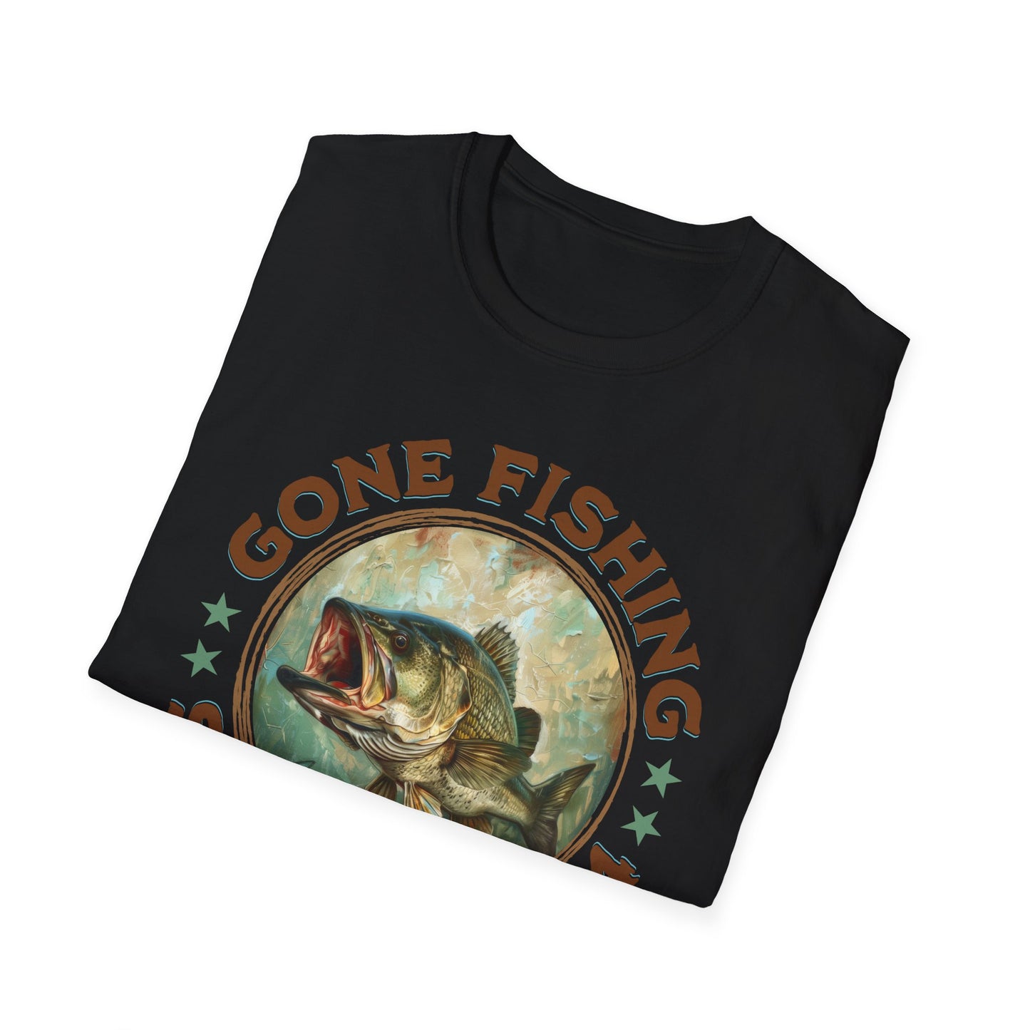 Gone Fishing - Unisex Softstyle T-Shirt