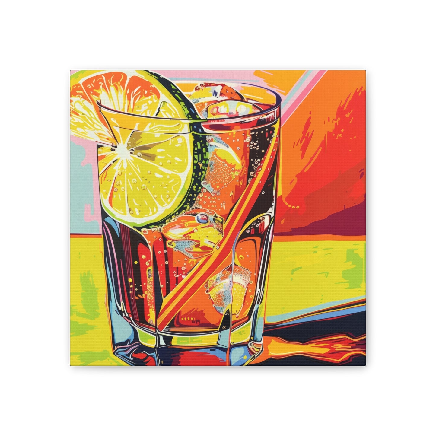 Summer Drinks - Canvas Stretched, 0.75"