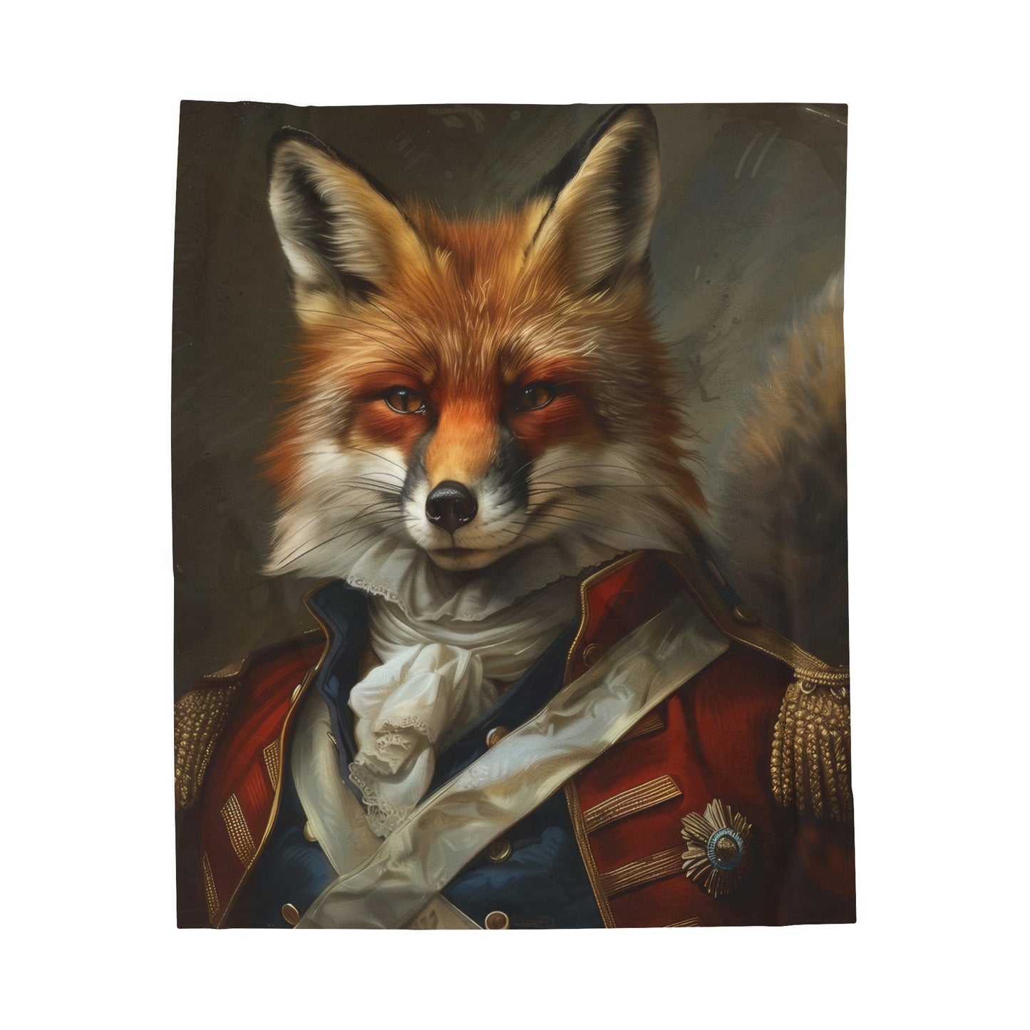 Major Fox - Velveteen Plush Blanket