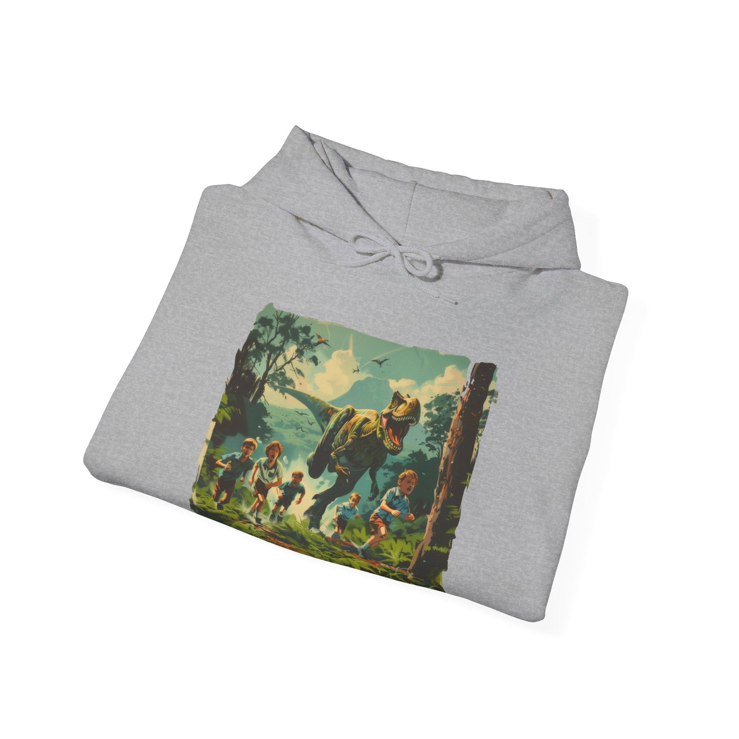 Dinosaur Chase - Unisex Heavy Blend™ Hooded Sweatshirt