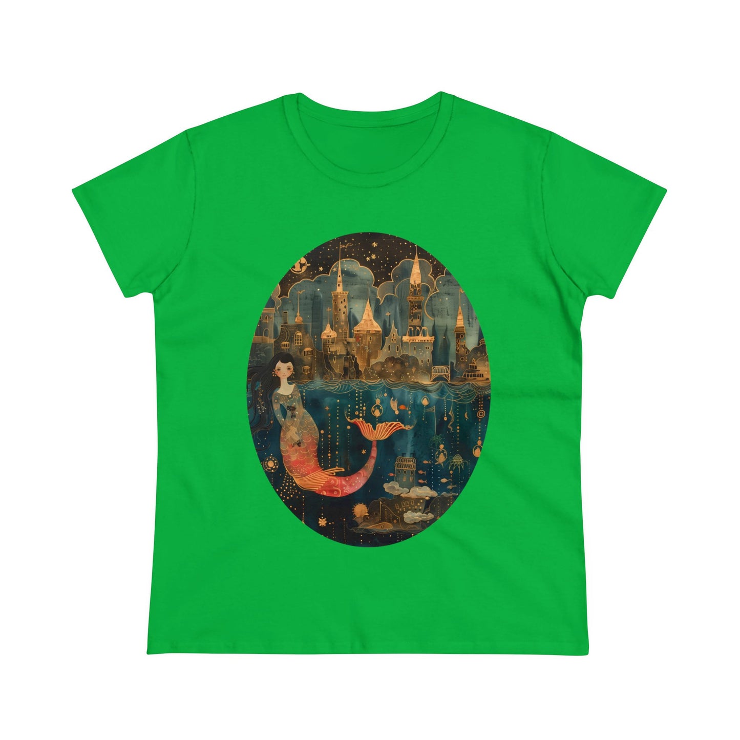 Mermaid - Fantasy - Women's Midweight Cotton Tee