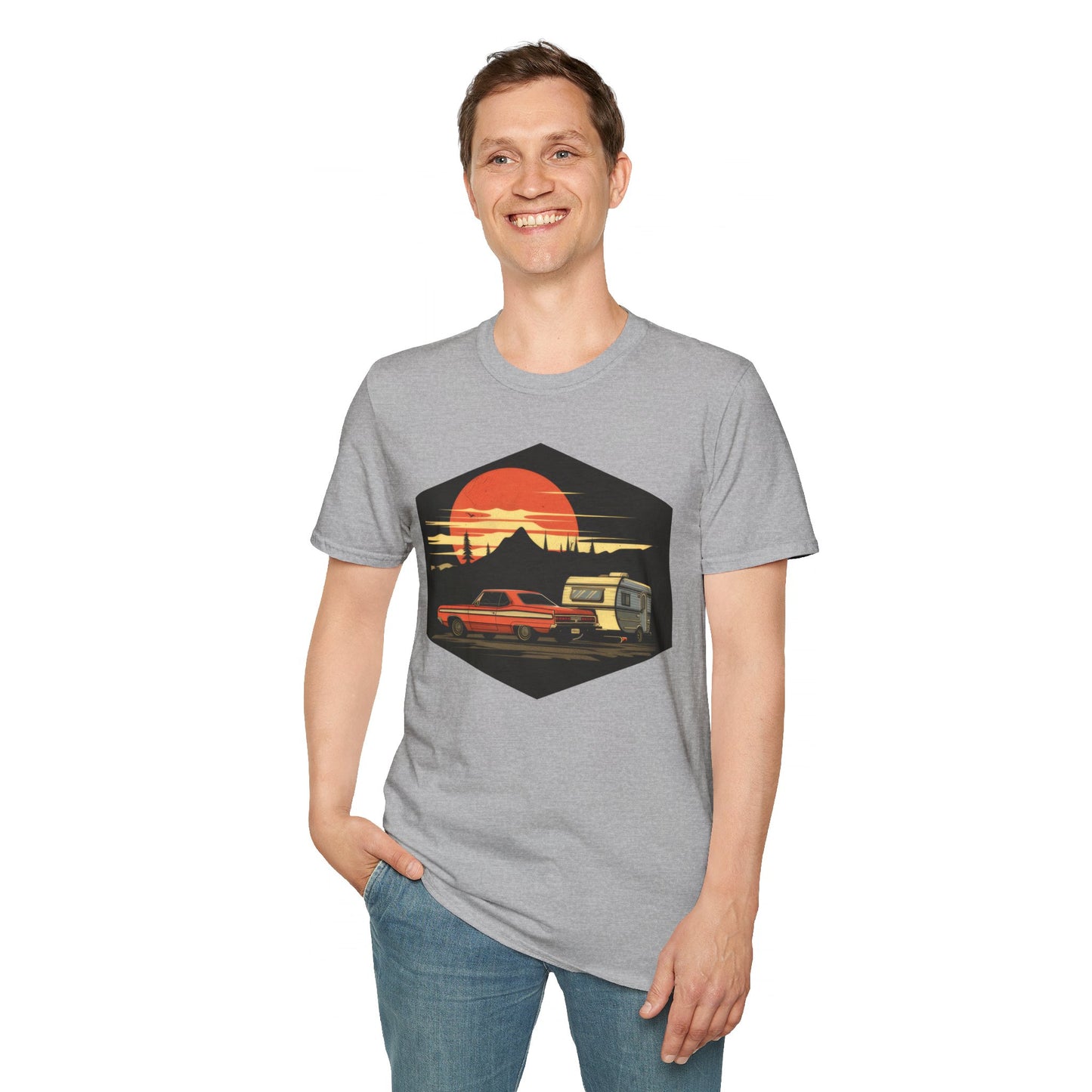 Camping! - Unisex Softstyle T-Shirt